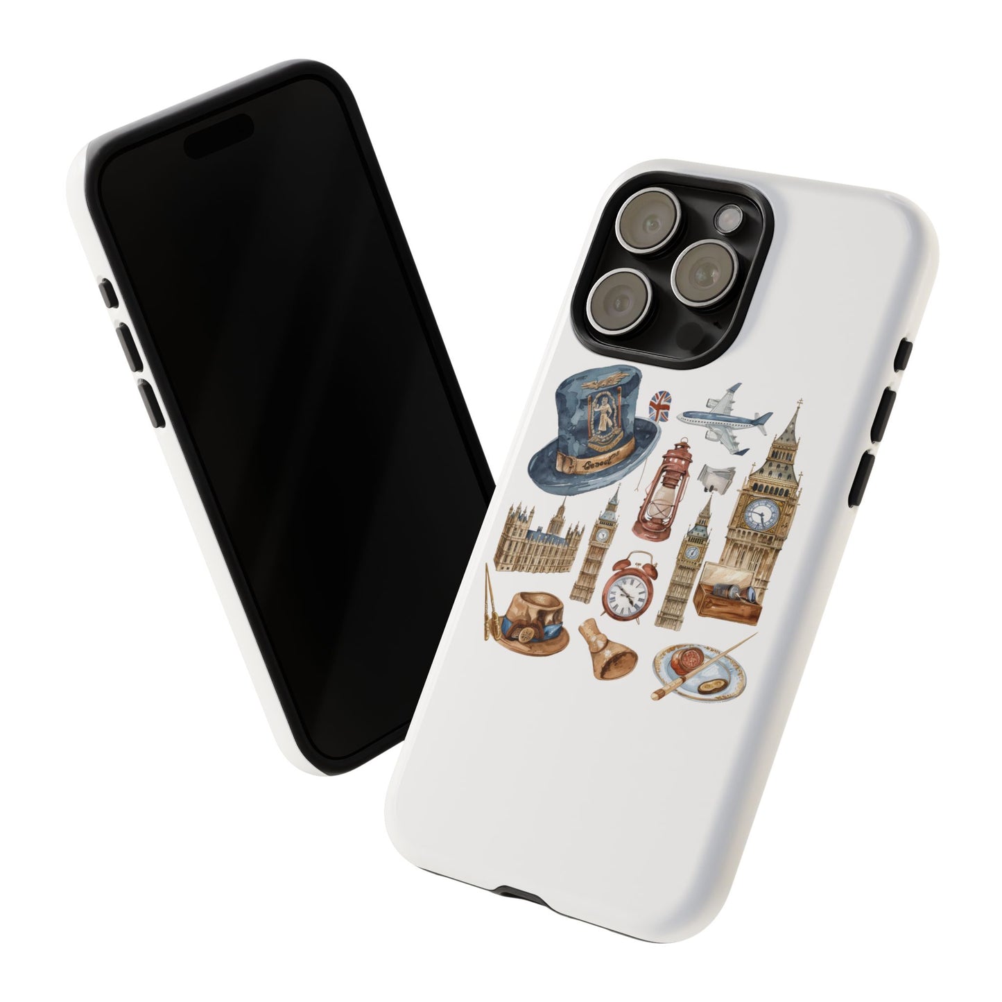 London-Themed Phone Case, Durable iPhone Cover, Gift for Travelers, Unique Cell Phone Accessories, Stylish Gadget Protection