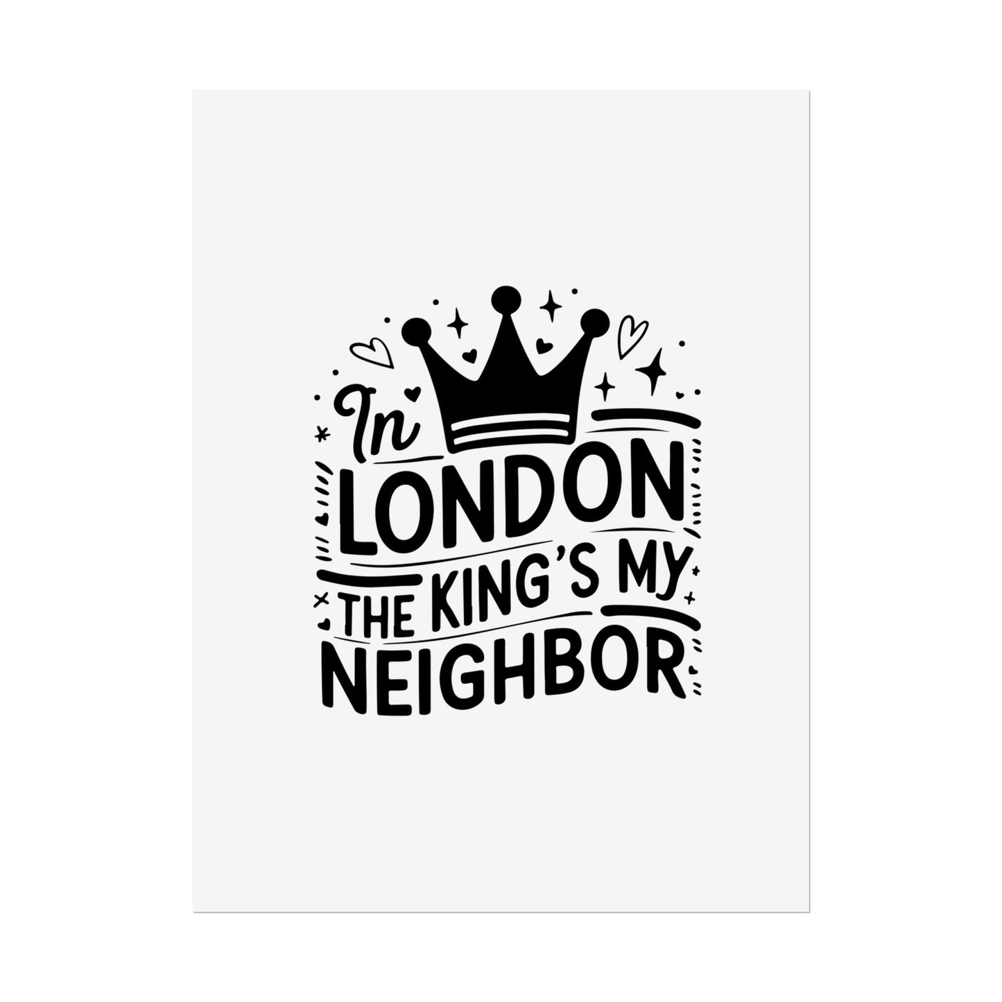 London Themed Rolled Poster - Whimsical Art Print for Home Decor, Gifts, Travel Lovers, Wall Art, Inspirational Quote