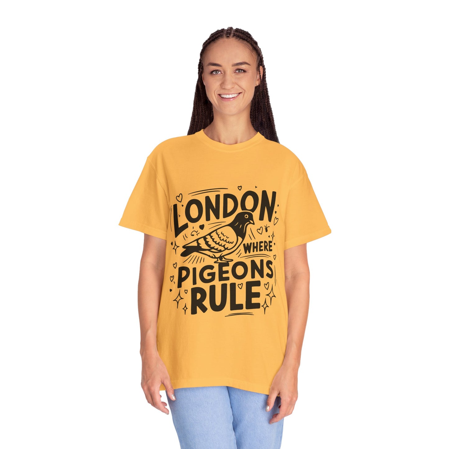 Unisex Garment-Dyed T-shirt - London Where Piegeons Rule