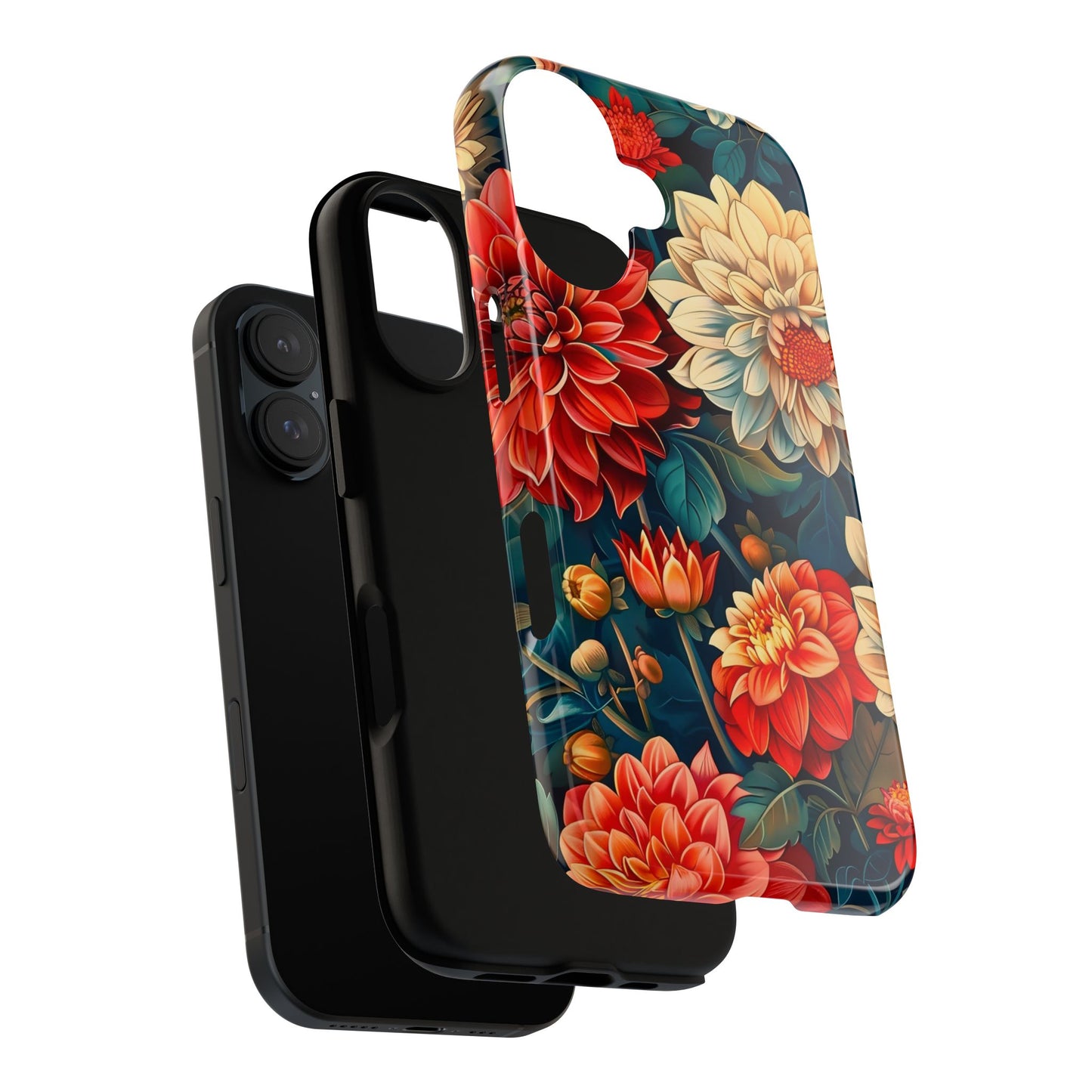 Floral Phone Case - Vibrant Tough Cases, Stylish Floral Cell Phone Cover, Gift for Her, Trendy Phone Accessory, Flower Design