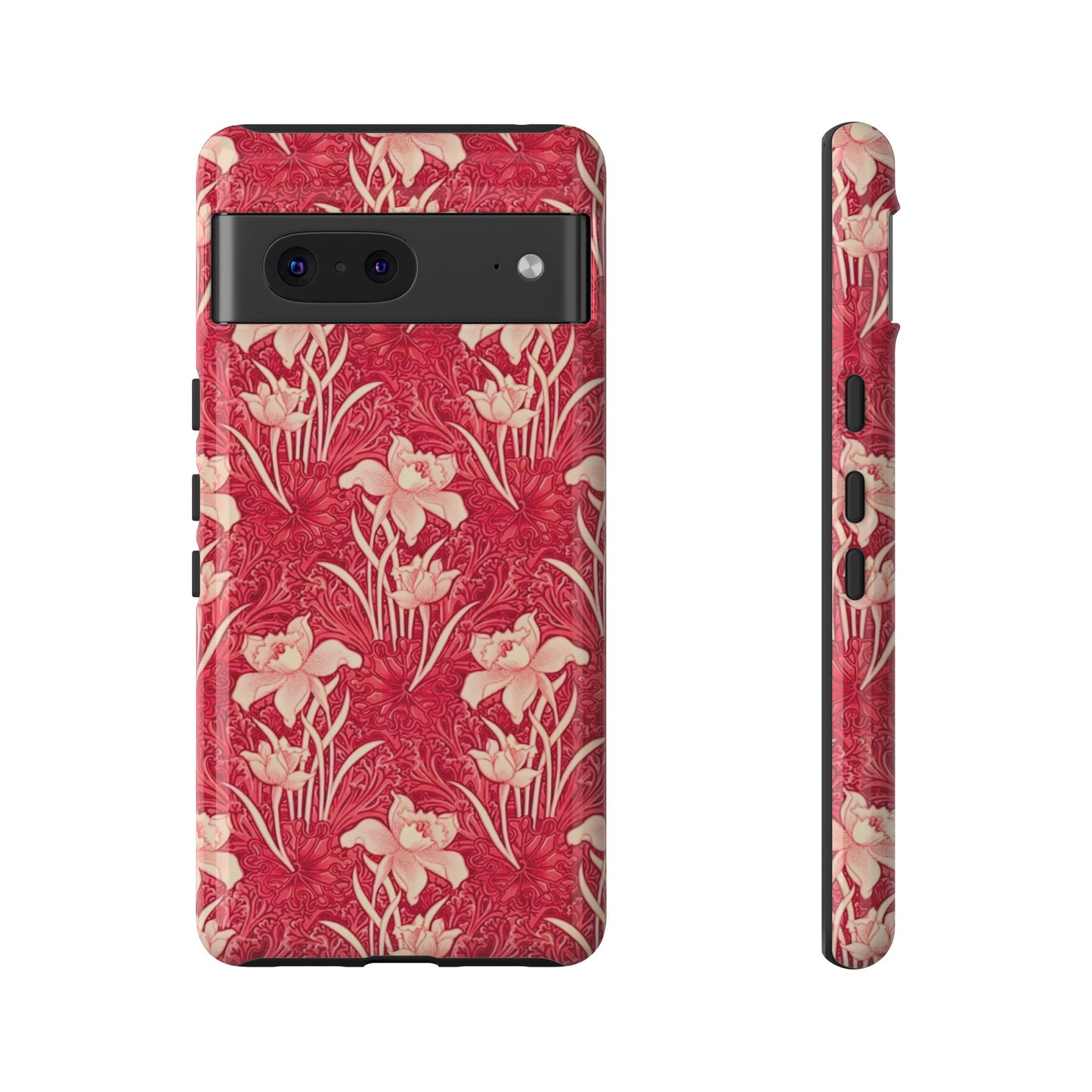 Floral Tough Phone Case - Durable, Stylish Accessory, Perfect Gift for Her, Floral Pattern, Customizable, Ideal for Daily Use
