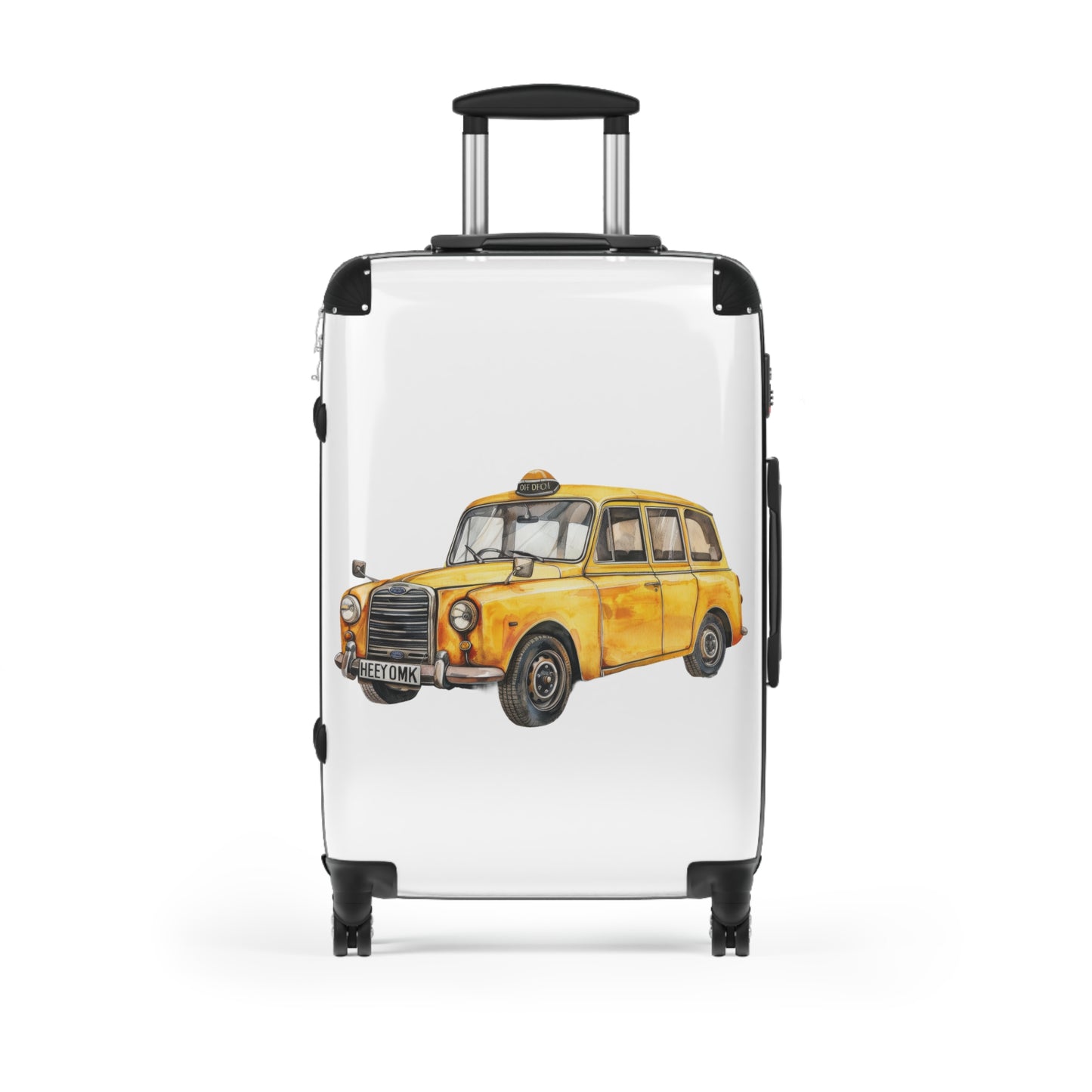 London Black Cab Illustration Suitcase