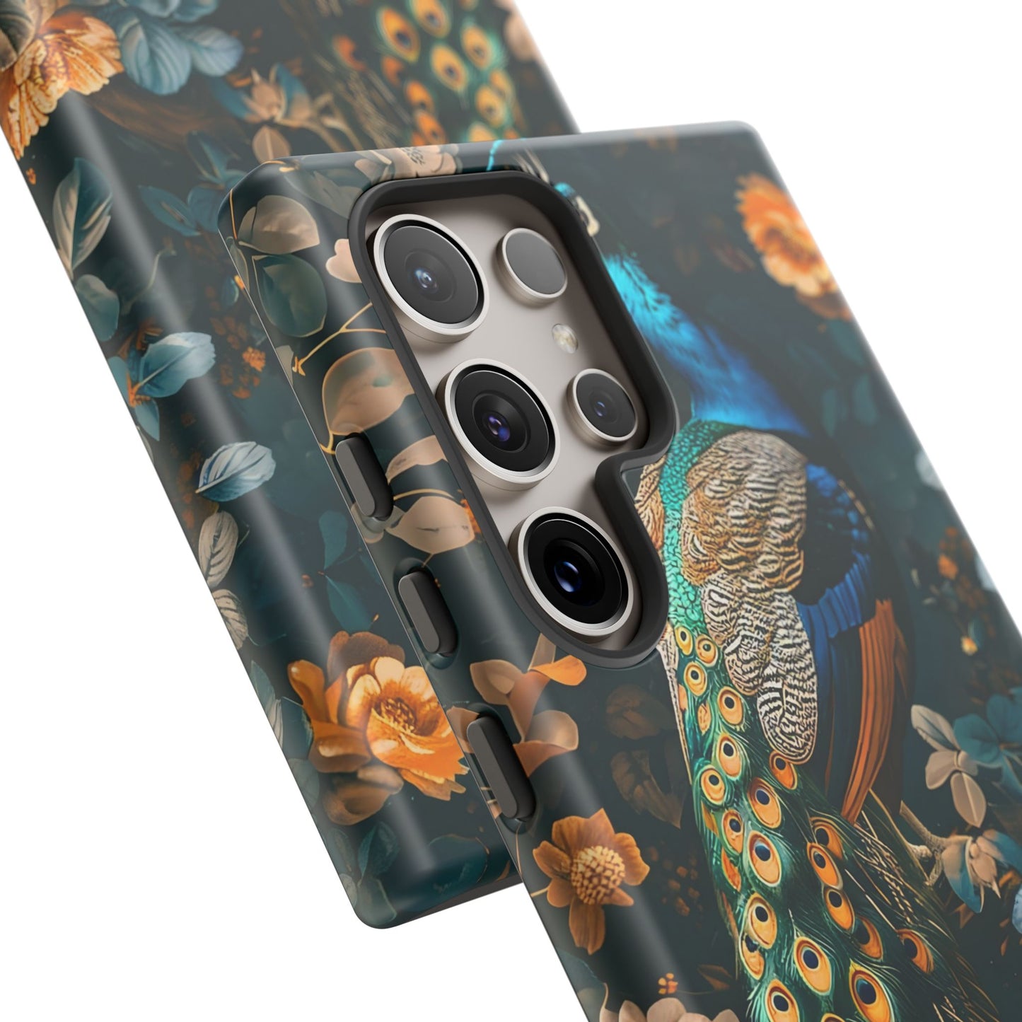 Peacock Phone Case - Elegant Floral Design, Tough Case for Protection, Unique Gift for Nature Lovers, Stylish Accessory, Eco-Friendly