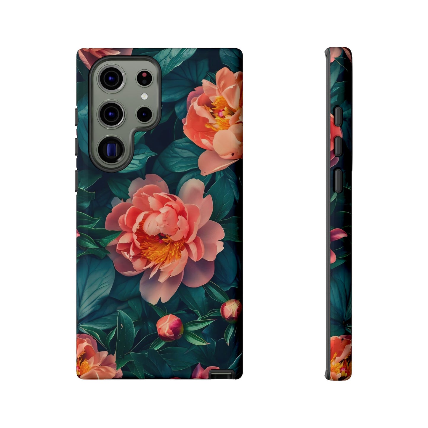 Floral Phone Case - Tough Cases, Flower Design, Botanical Art, Phone Accessory, Gift for Her, Nature Lovers