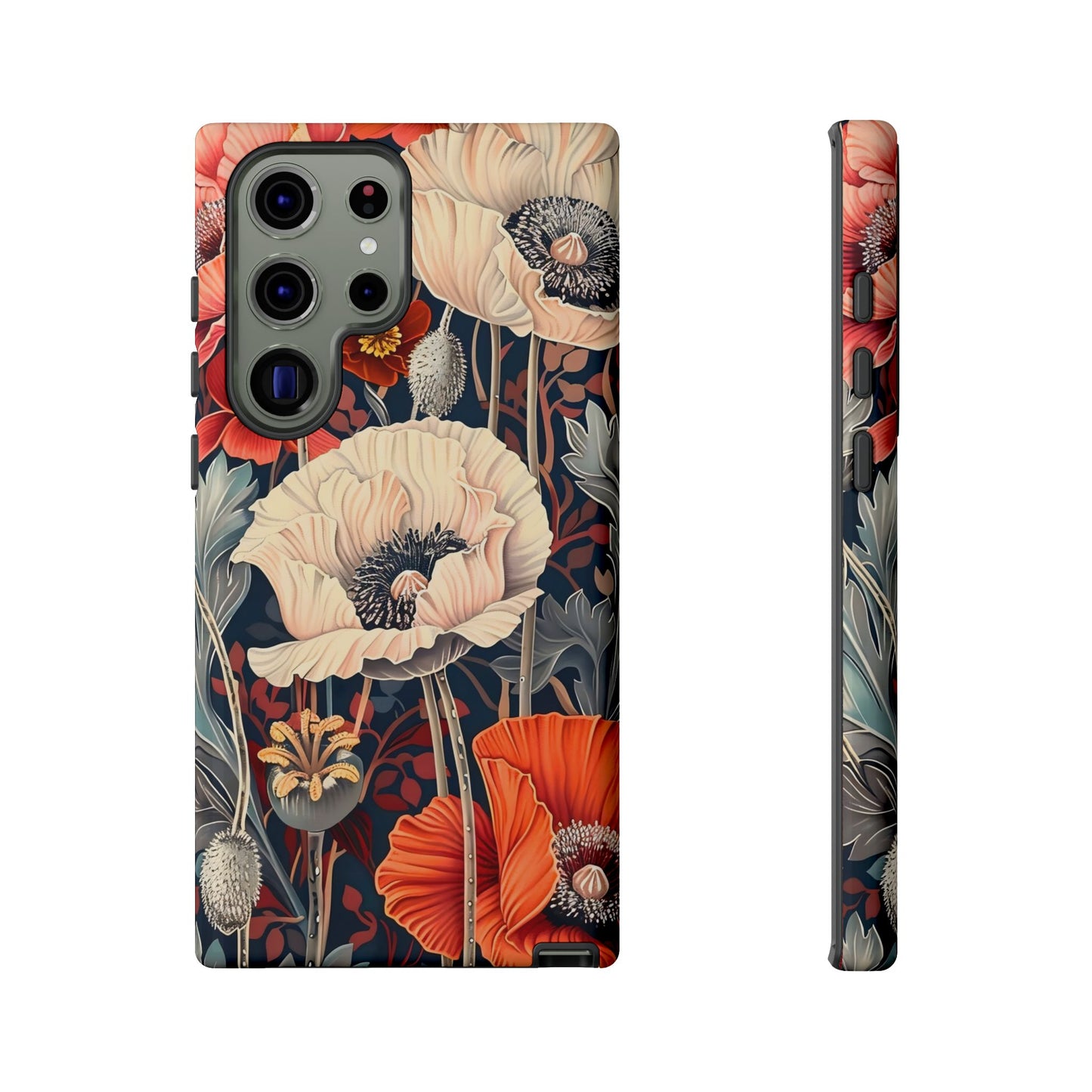 Floral iPhone Case, Tough Phone Cover, Artistic Protection, Flower Design, Unique Gift for Her, Phone Accessory, Trendy Tech