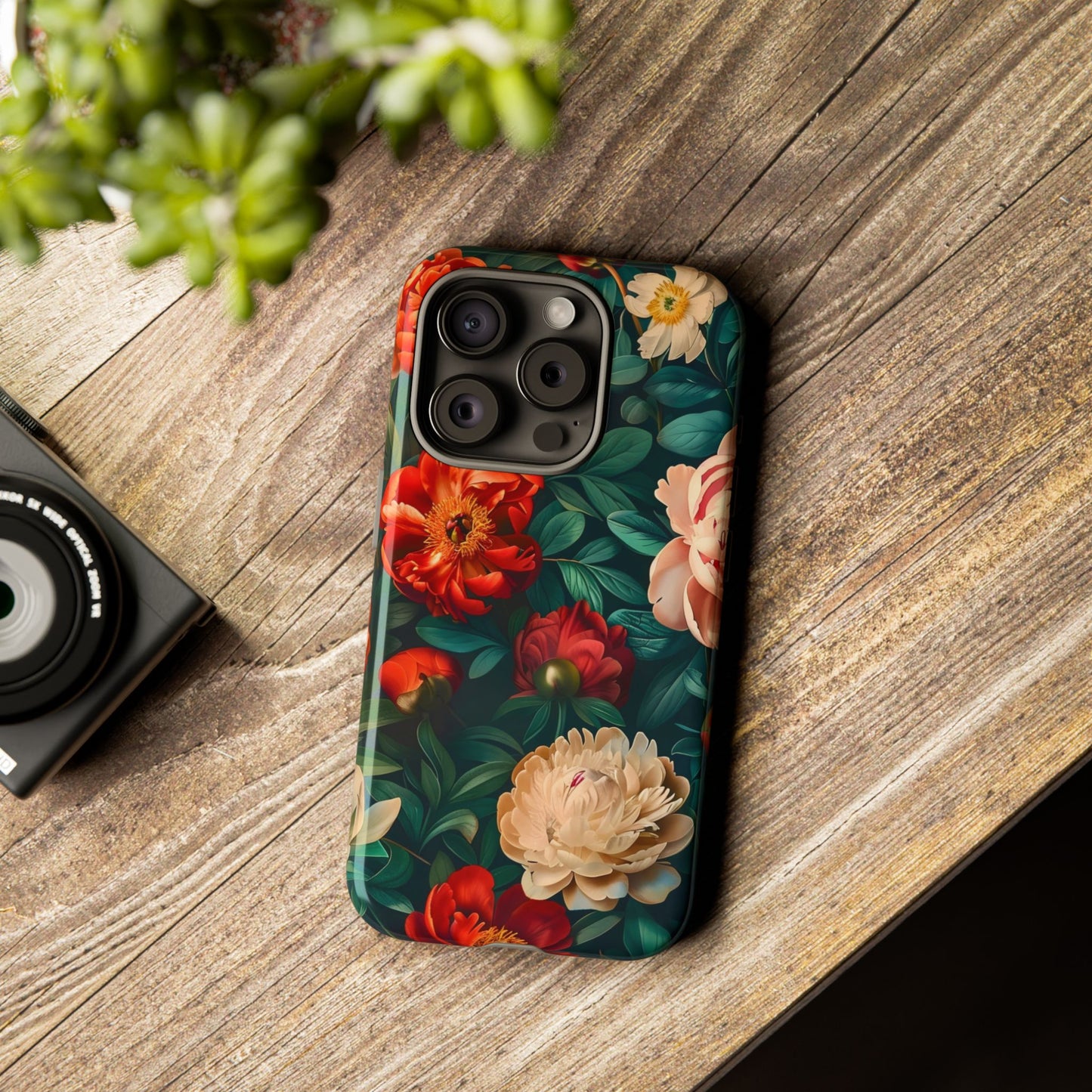 Floral Phone Case - Tough Cases, Vibrant Protection, Gift for Her, Cute Floral Design, Trendy Accessory, Perfect for Spring