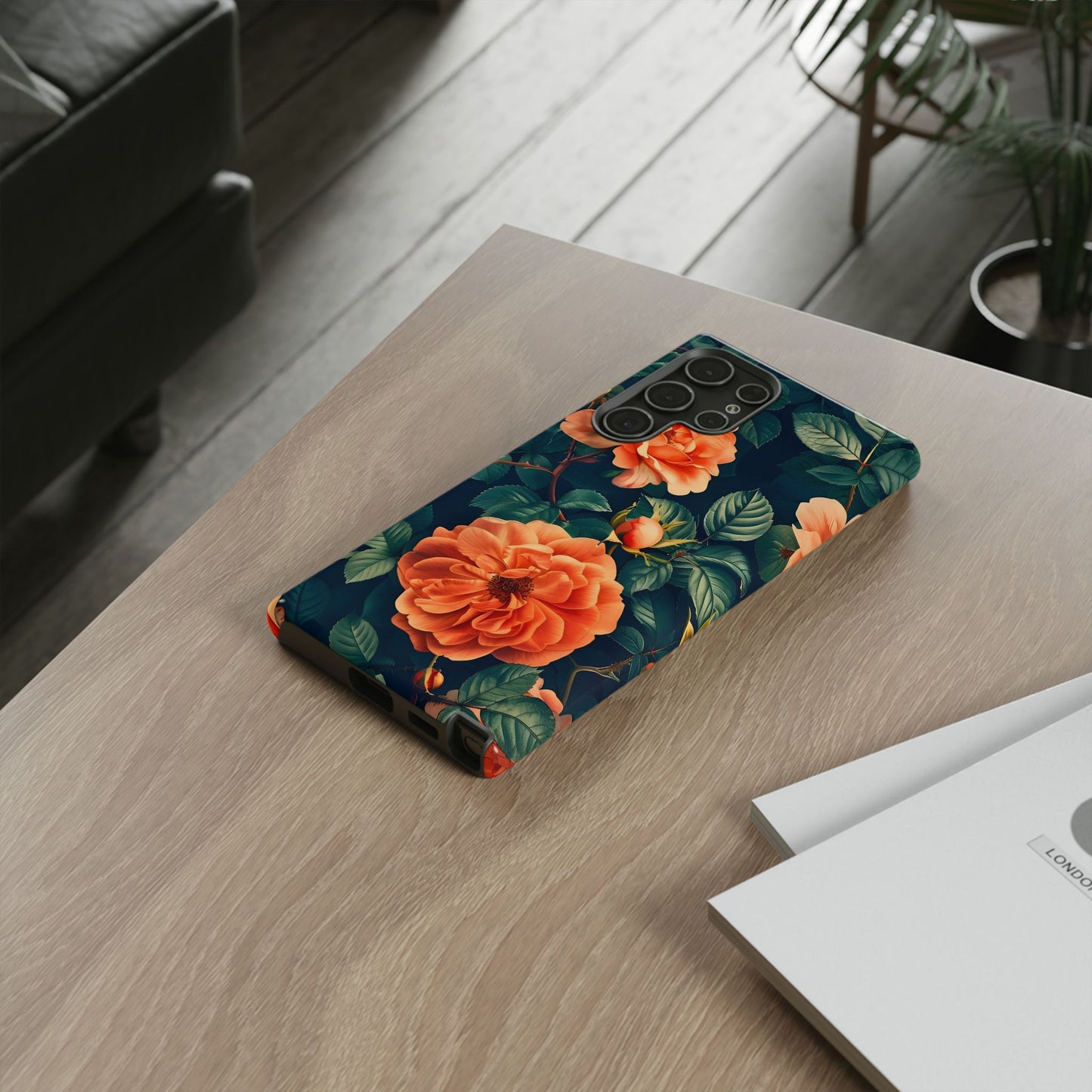 Floral Phone Case, Tough Cases for Nature Lovers, Botanical Design, Phone Protection, Gift for Her, Trending Floral Accessories