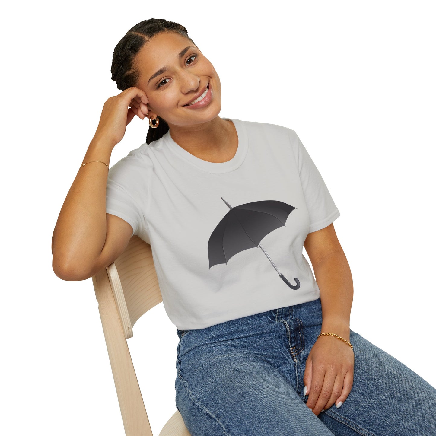 Unisex Softstyle T-Shirt - Regal Royal Umbrella - Elegant and Majestic Design