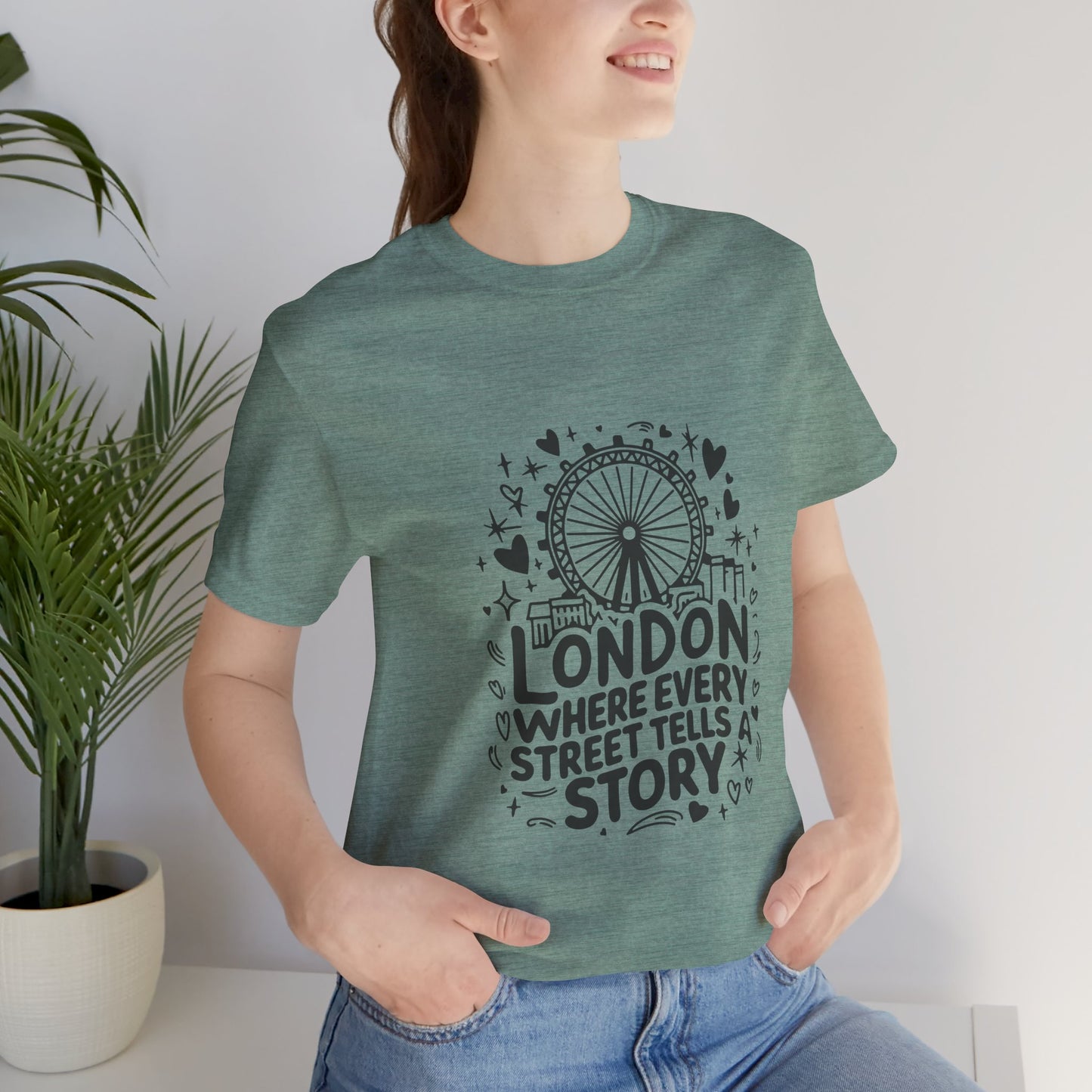 Unisex Jersey Short Sleeve Tee - London's Story Telling Street