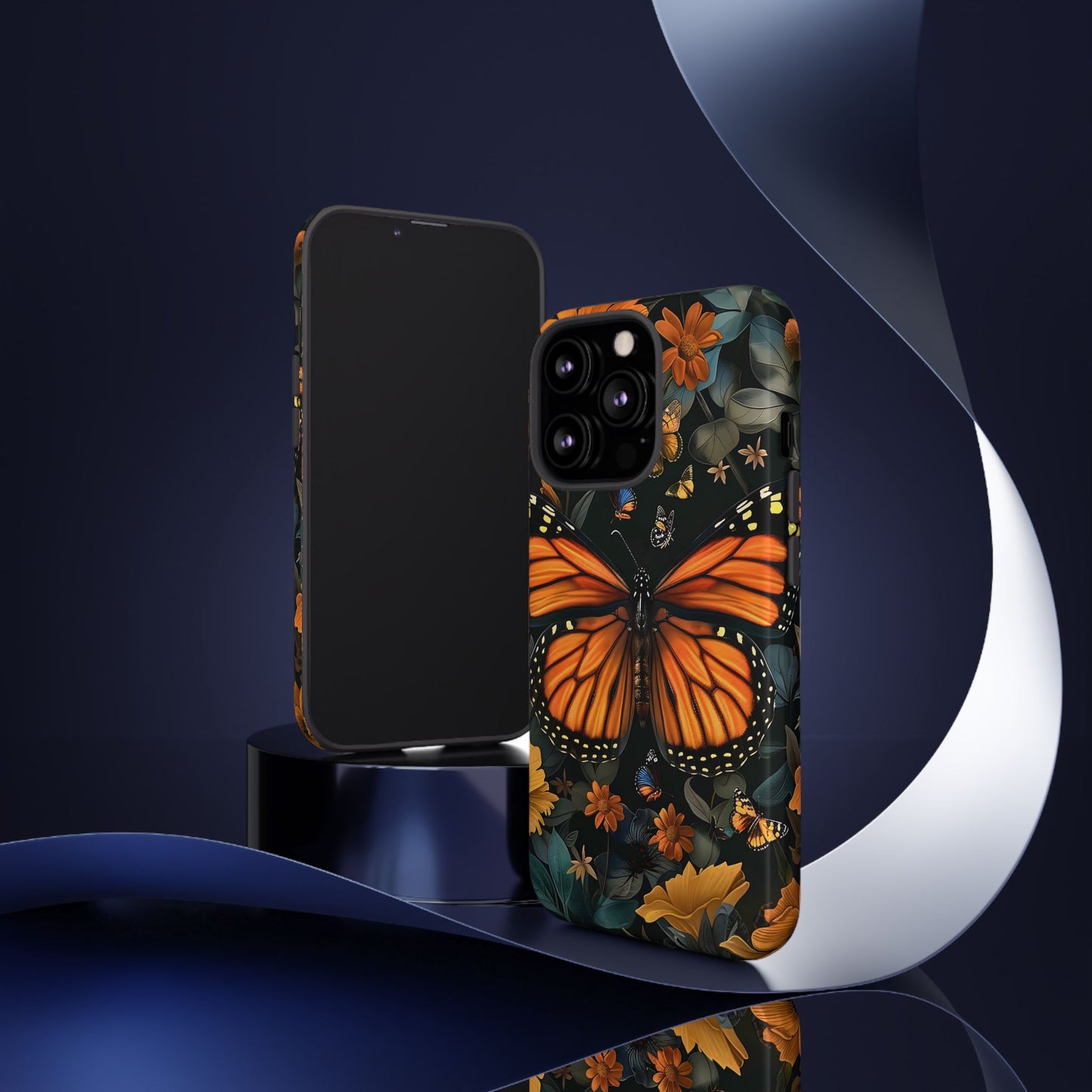 Monarch Butterfly Phone Case, Tough Cases, Nature Lover Gift, Floral Mobile Cover, Eco-Friendly Phone Accessory, Butterfly Design