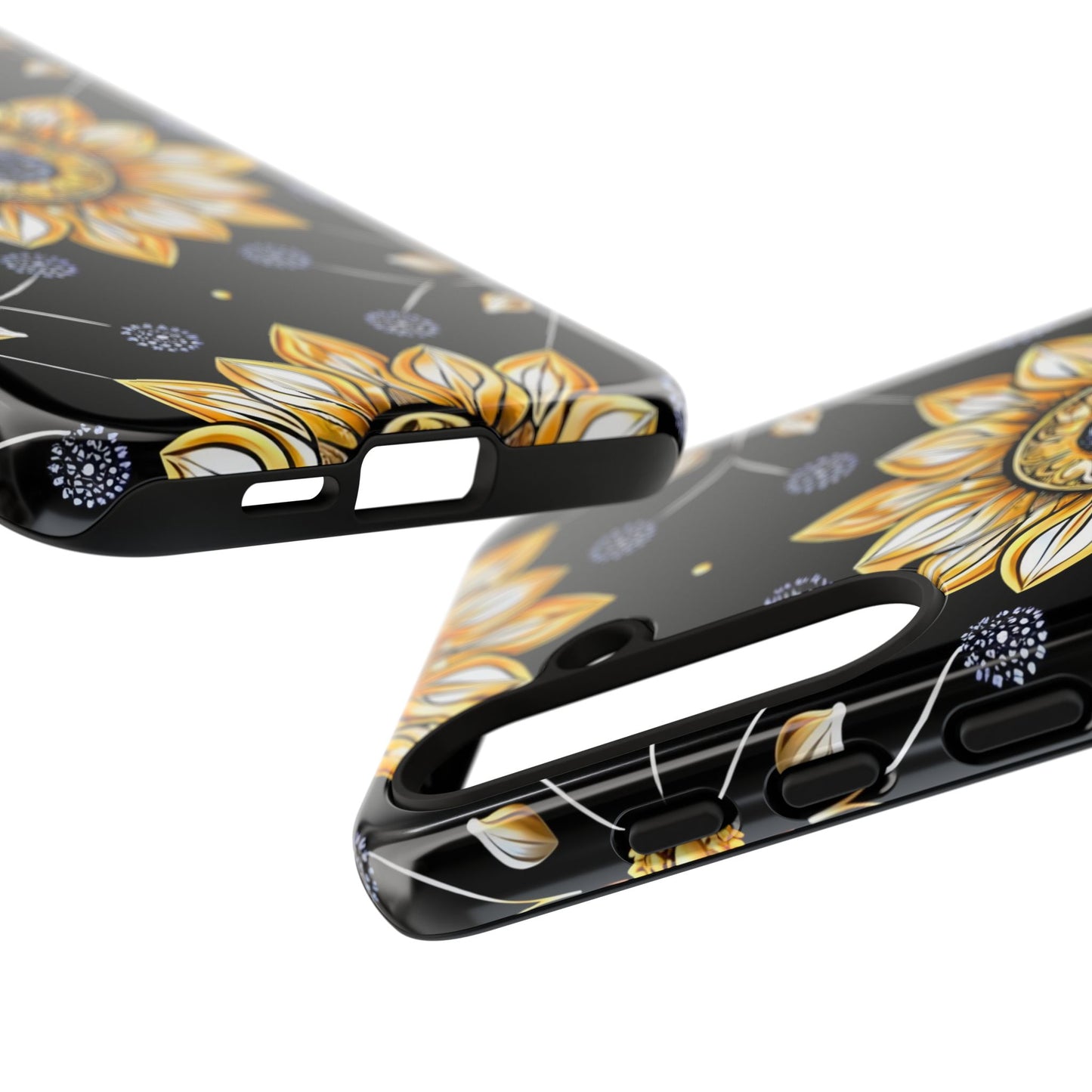 Floral Phone Case with Mandala Design, Tough Cases for iPhone & Samsung, Boho Style, Gift for Her, Unique Accessories