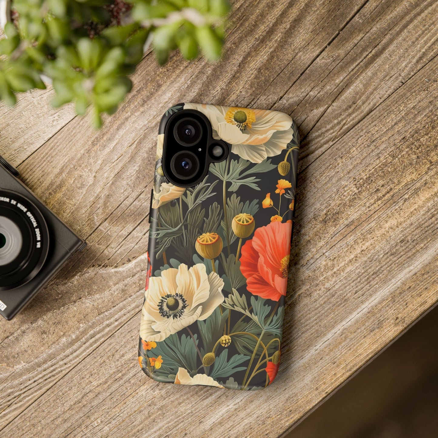 Floral Phone Case - Tough Cases with Vibrant Garden Design, Phone Accessory, Gift for Her, Spring Style, Nature Lover