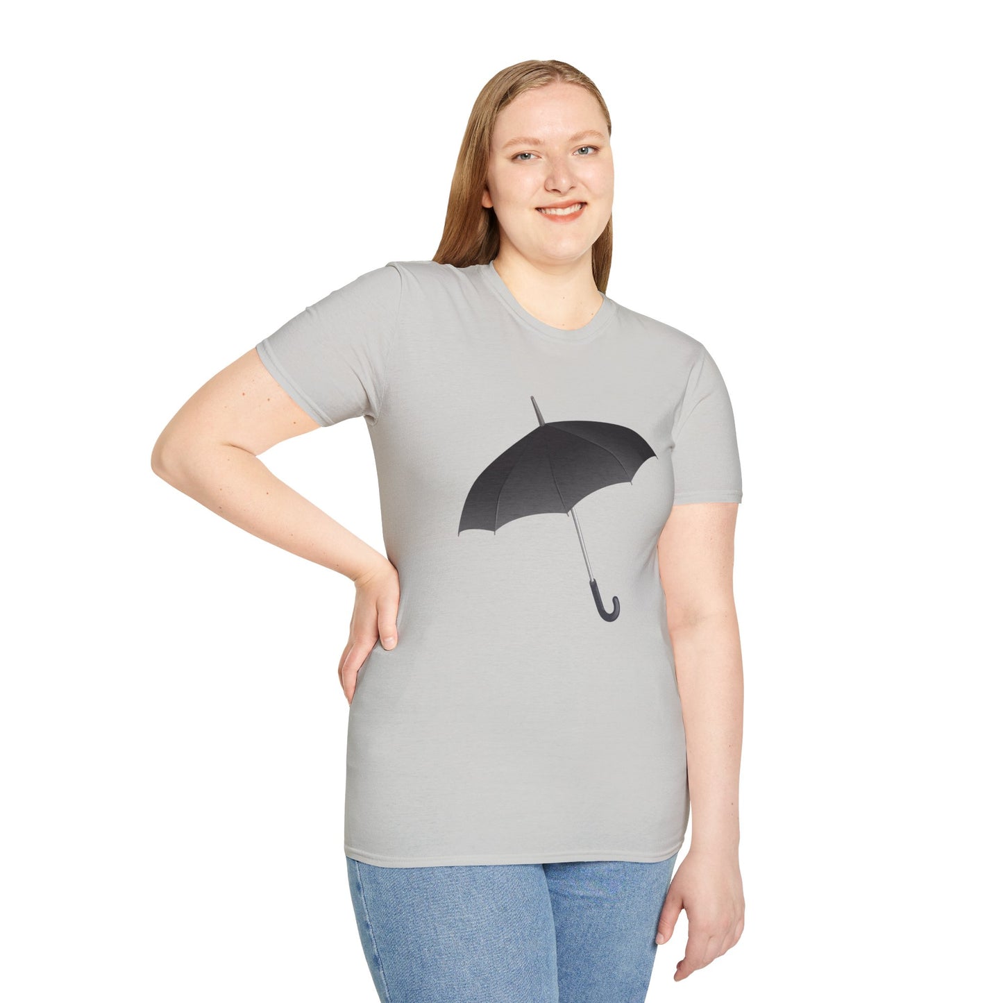 Unisex Softstyle T-Shirt - Regal Royal Umbrella - Elegant and Majestic Design