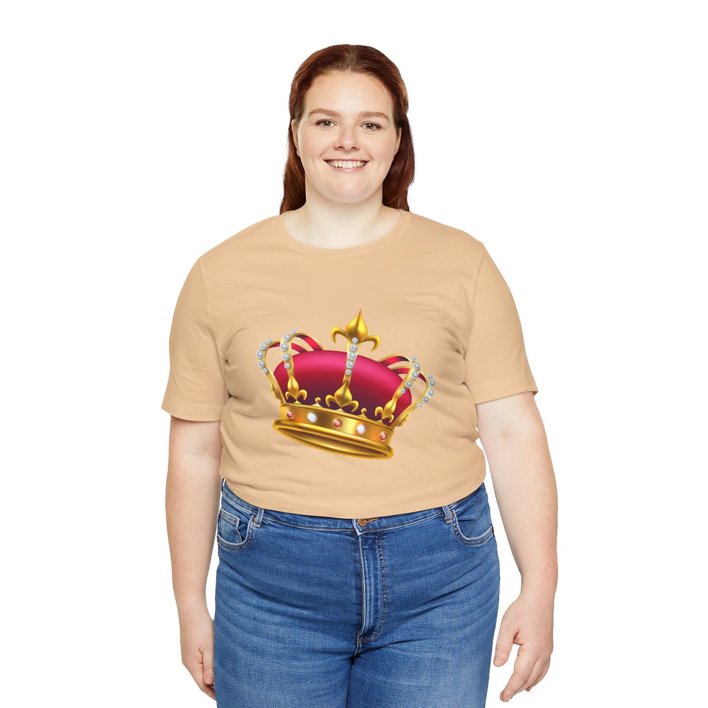 Unisex Jersey Short Sleeve Tee - British Royal Crown Design - Iconic Symbol of Monarchy