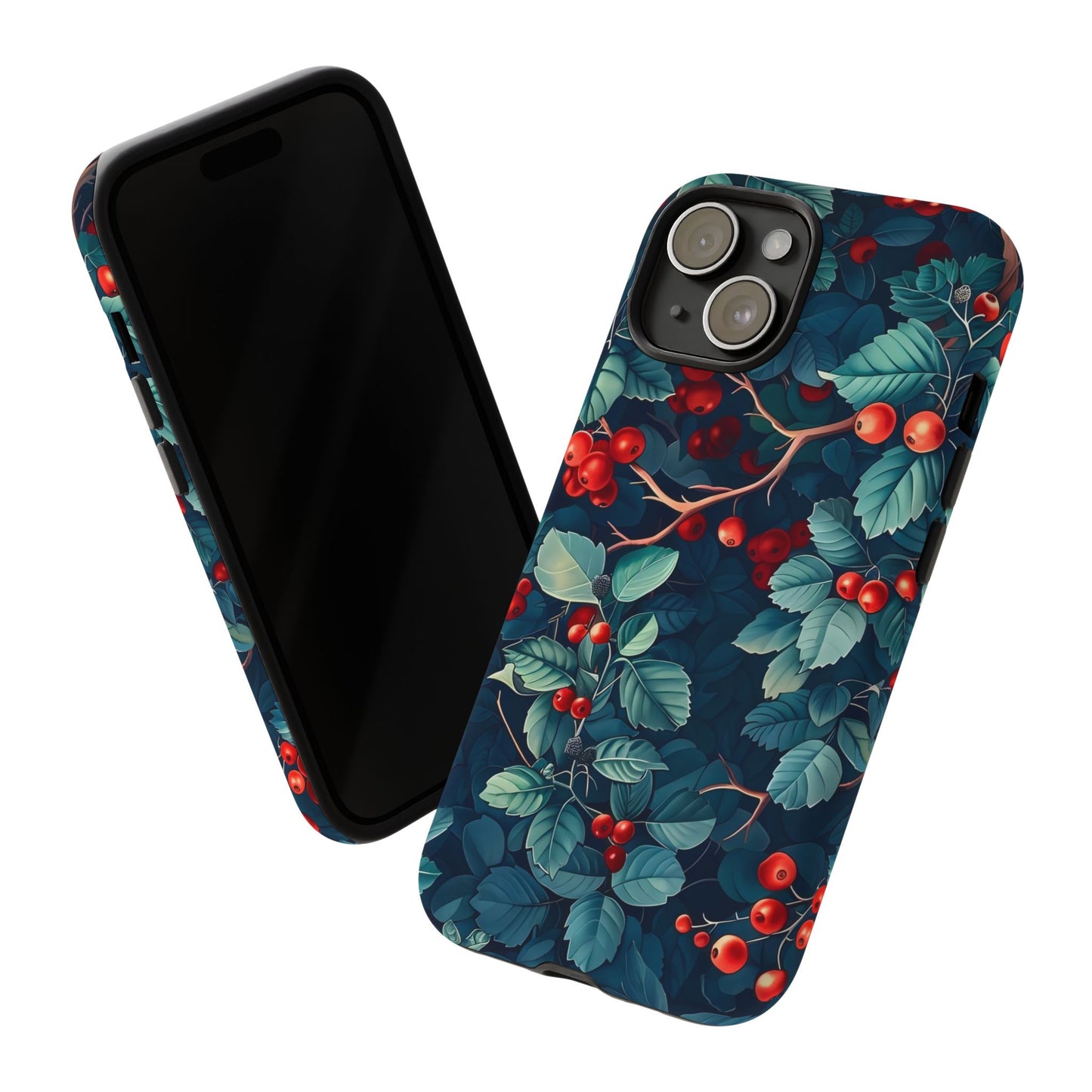 Berry Blossom Phone Case - Nature Lover's Gift, Floral Design, Cute Accessory for Spring, Unique Tech Cover, Perfect for Holidays