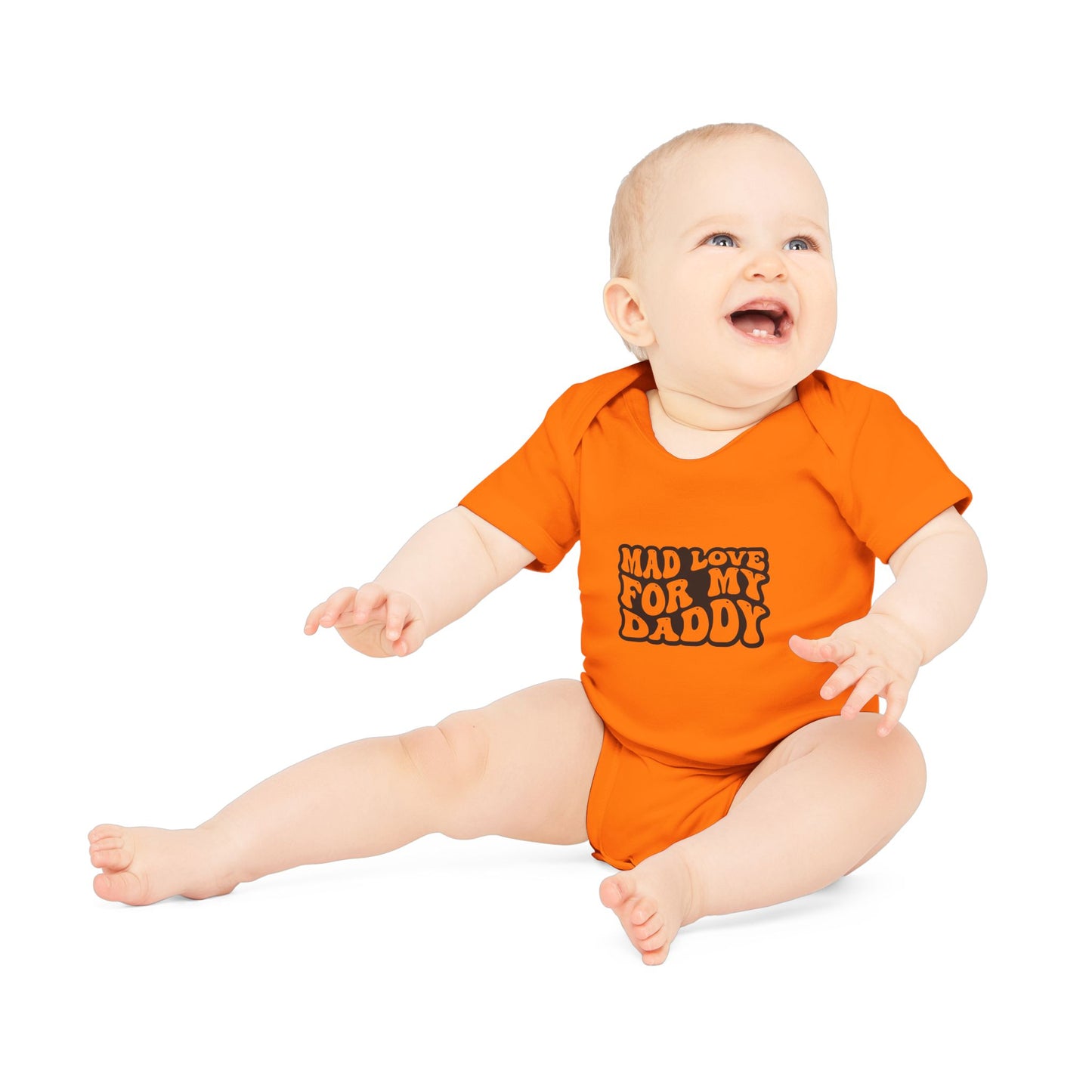 Mad Love for My Daddy - Baby Organic Bodysuit