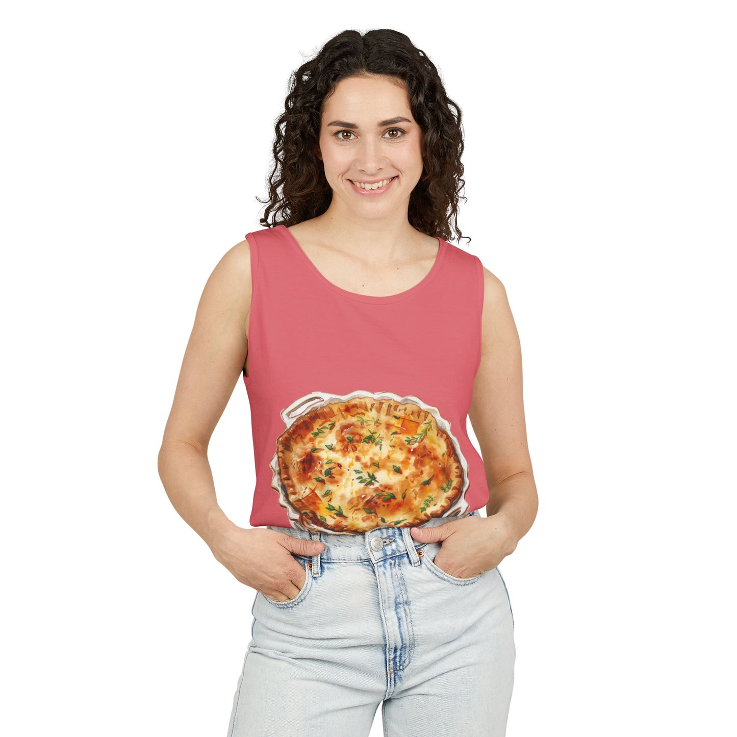 Unisex Garment-Dyed Tank Top - British Delicious Food