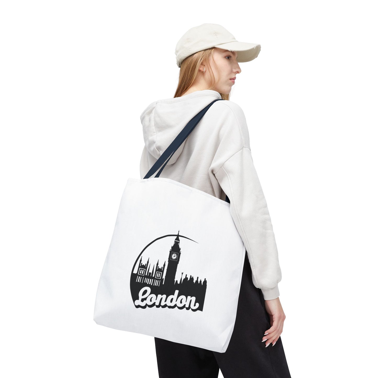 Stylish London Tote Bag, Travel Gift, Decorative Tote, Unique London Souvenir, Eco-Friendly Shopping Bag