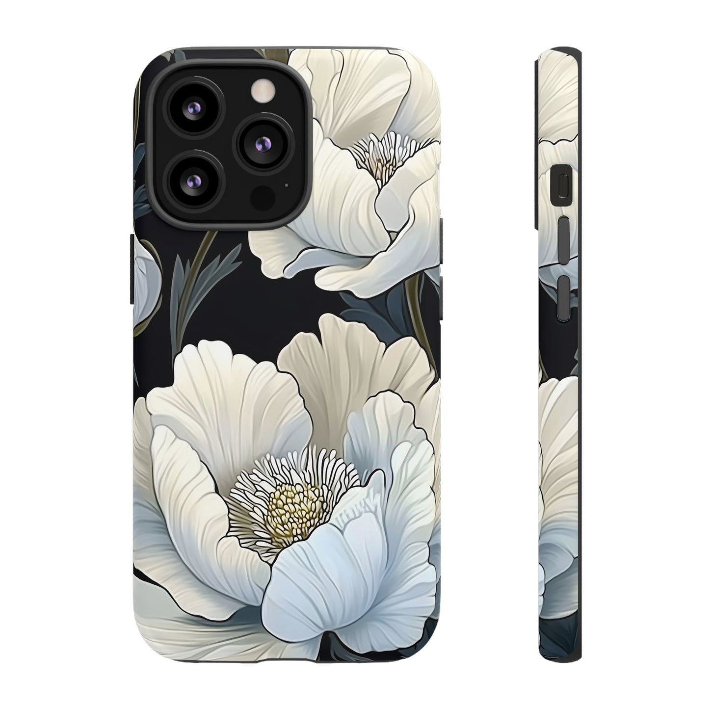 Floral Phone Case, Tough Cases for Women, Stylish Phone Cover, Floral Design Phone Protector, Nature Inspired Tech Accessories