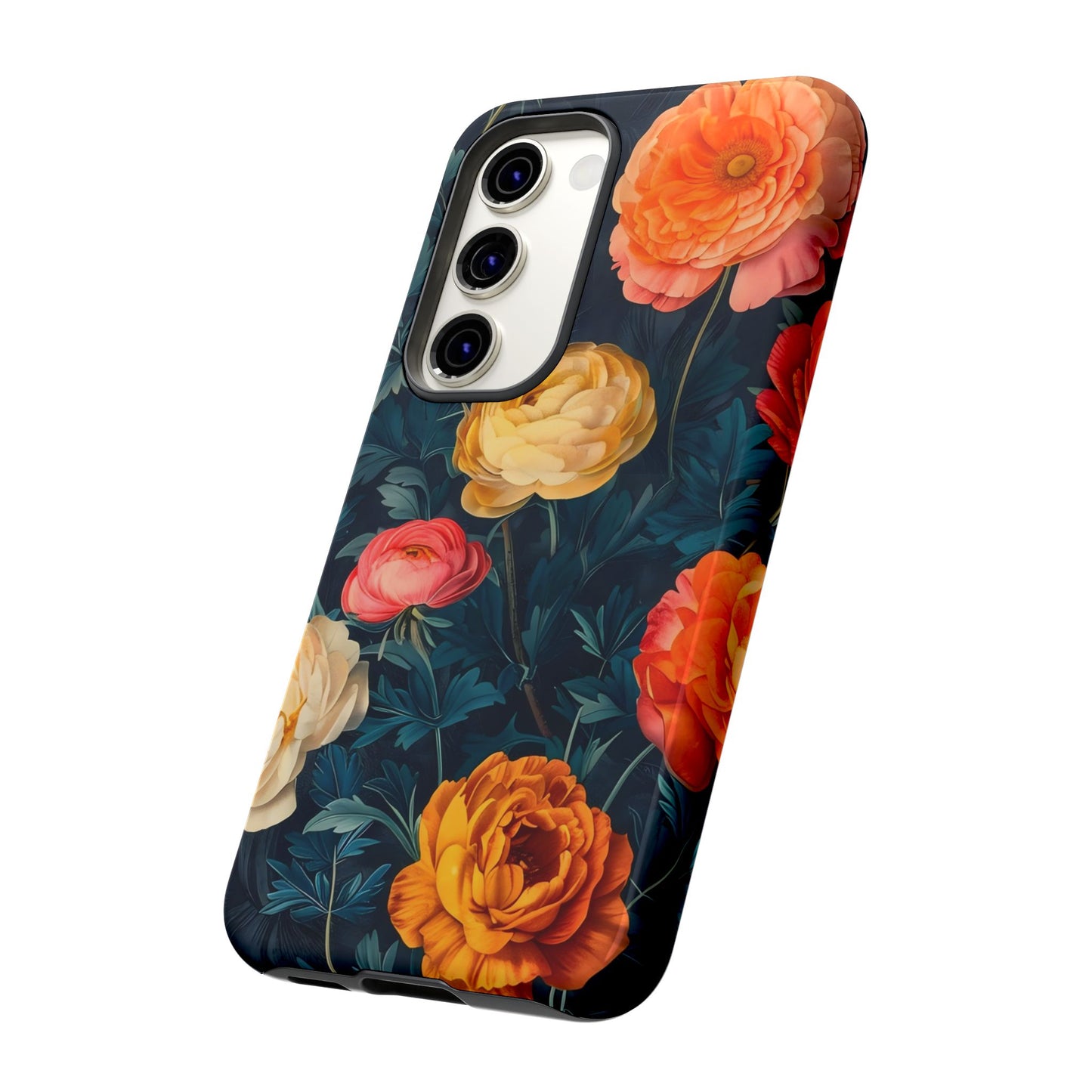 Floral Phone Case - Tough Cases, Stylish Protection, Gift for Flower Lovers, Customizable Cover, Floral Design Mobile Accessory