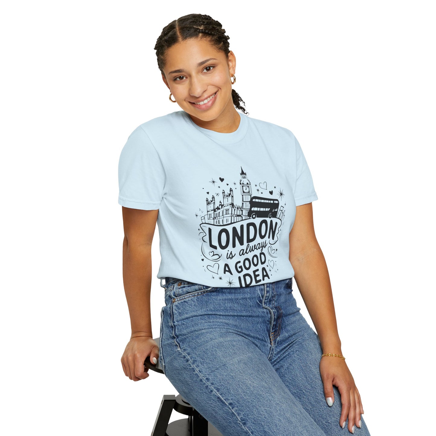 Unisex Garment-Dyed T-shirt - London is Always a good idea