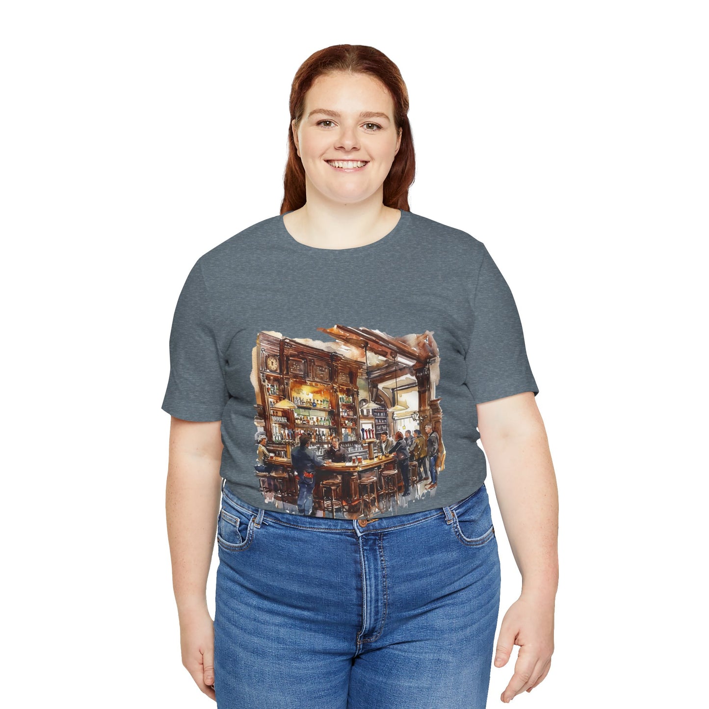 Unisex Jersey Short Sleeve Tee - Pints and Stories - Life at a British Pub