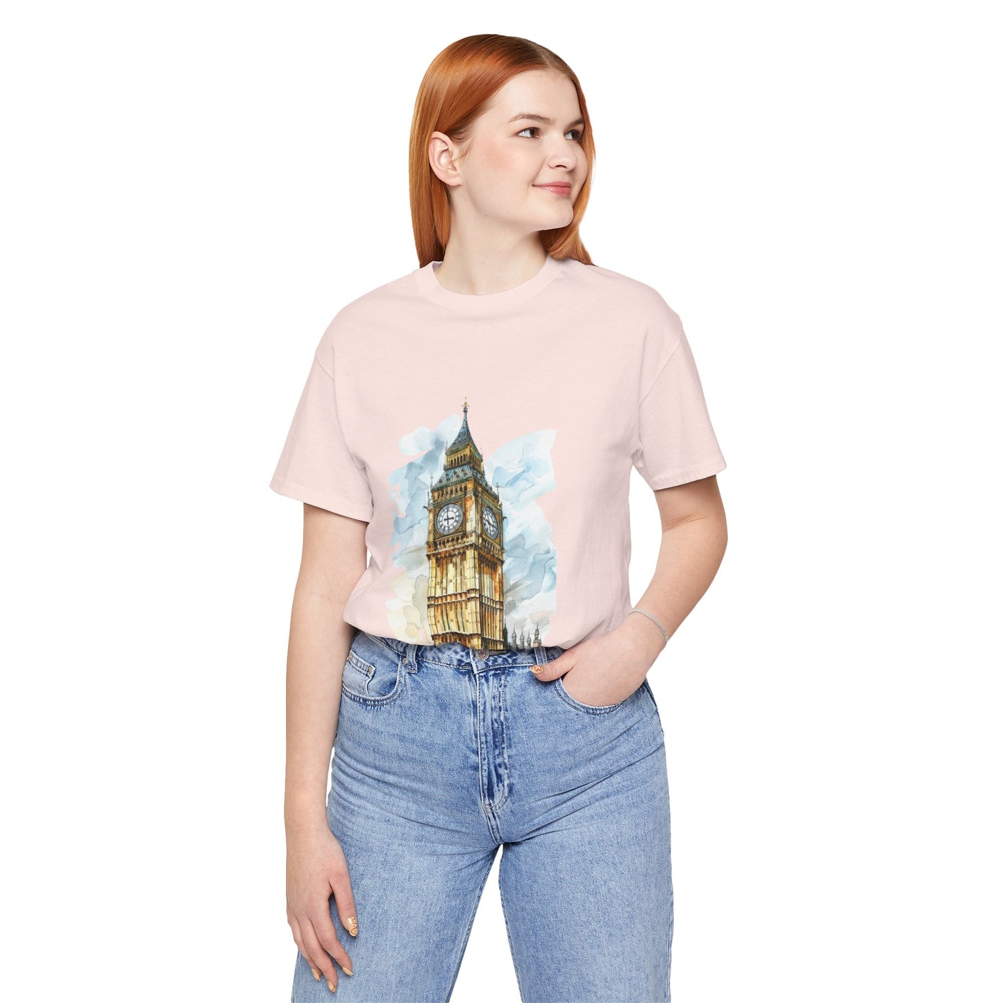 Unisex Jersey Short Sleeve Tee - Iconic Big Ben Clock Tower Design - London Landmark