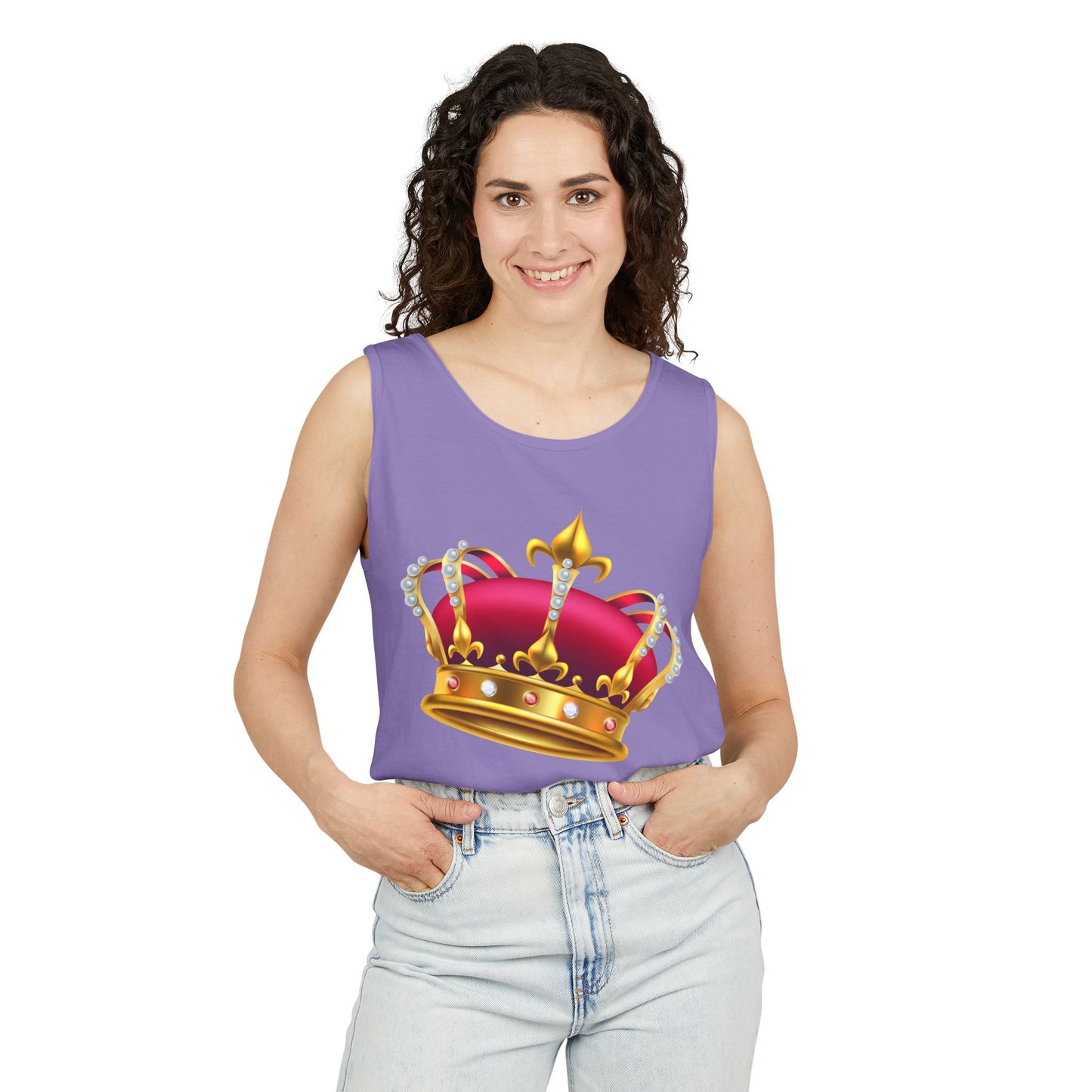 Unisex Garment-Dyed Tank Top - British Royal Crown