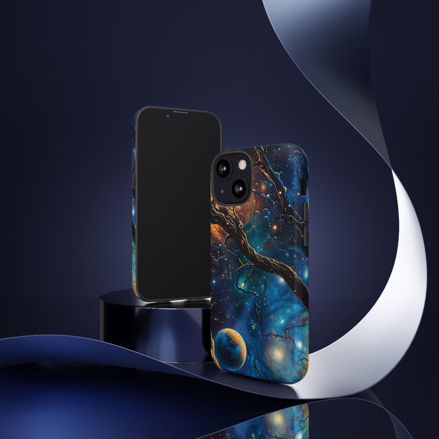 Galaxy Phone Case, Tough Cases with Cosmic Design, Unique Gift for Astronomers, Sci-Fi Fans, Starry Night, Outer Space
