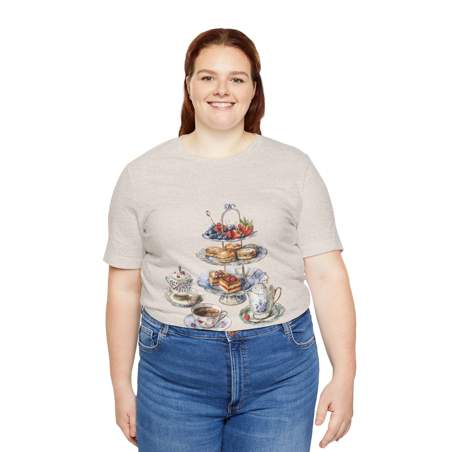 Unisex Jersey Short Sleeve Tee - Savoring Britain - A Journey Through British Cuisine