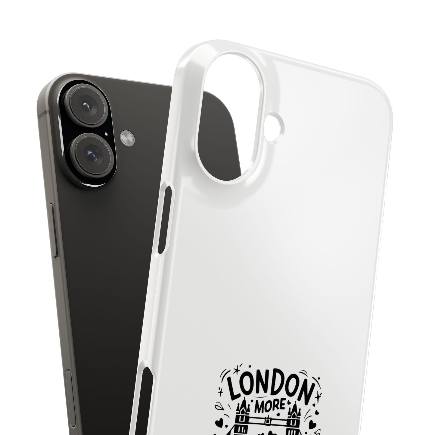 London-Themed Phone Case | Slim Phone Cases, Travel Accessories, Gift for London Lovers, Unique Phone Cover, Fun Design, Typography Art