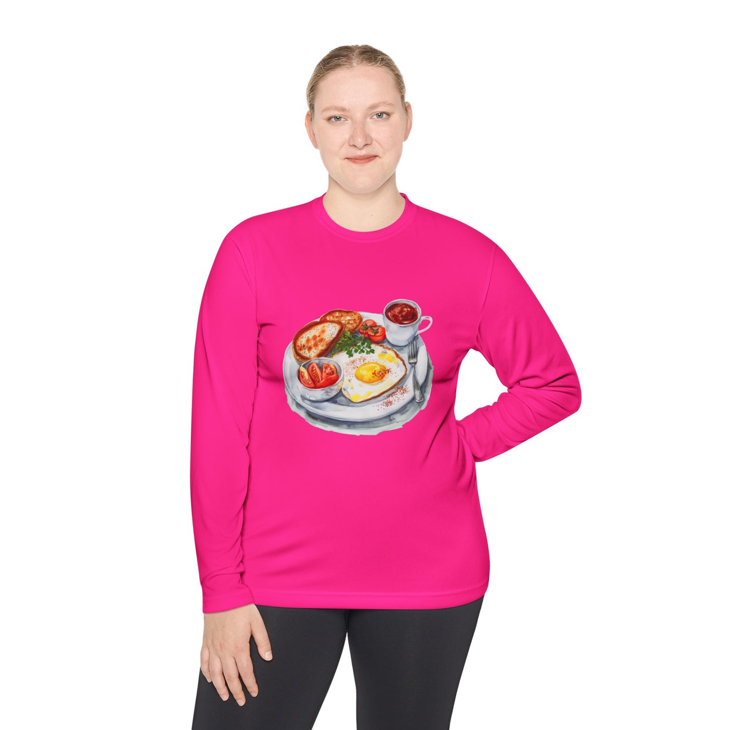 Unisex Lightweight Long Sleeve Tee - Dine Like a Monarch - Classic Royal Dishes of Britain