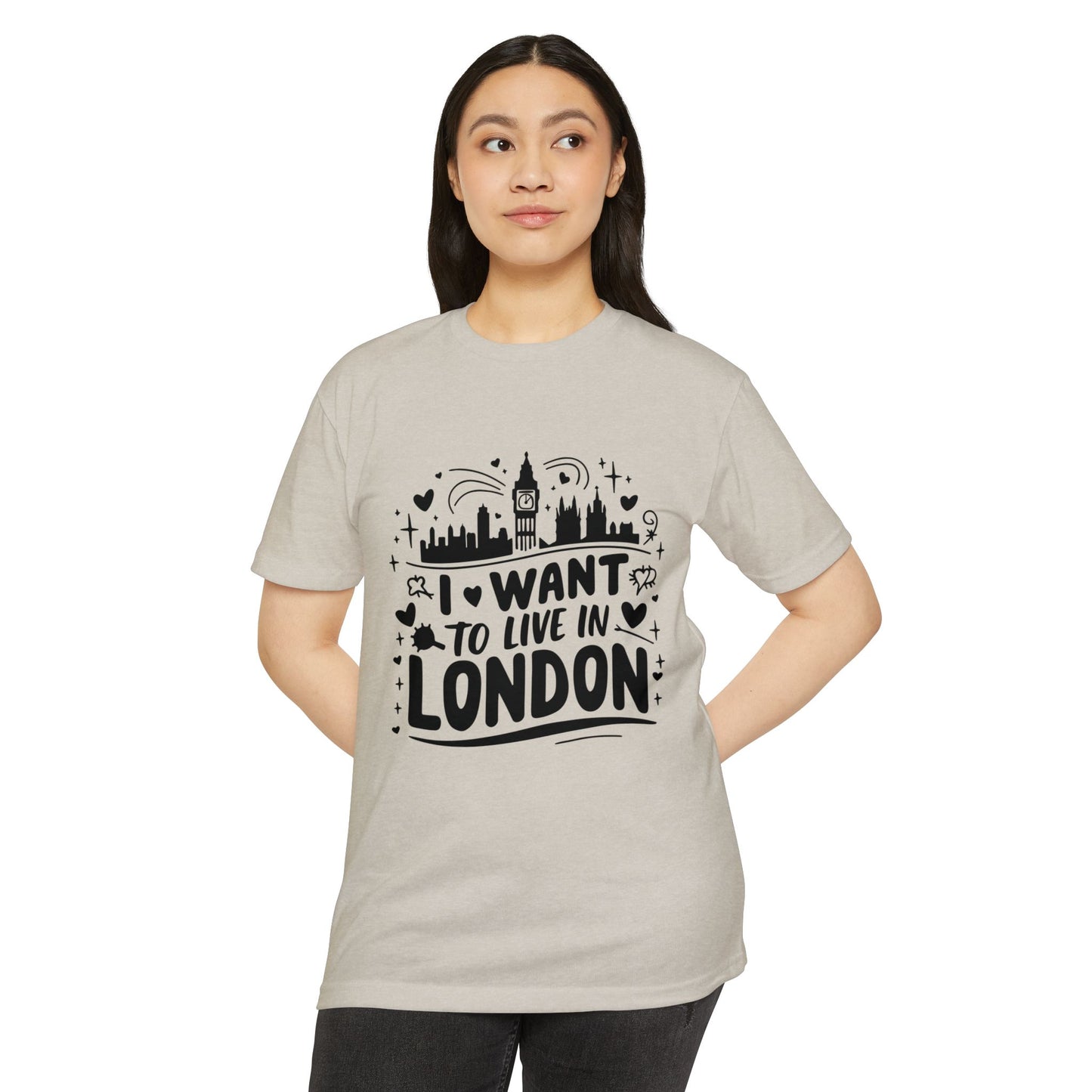 Unisex CVC Jersey T-shirt - I want to Live in London