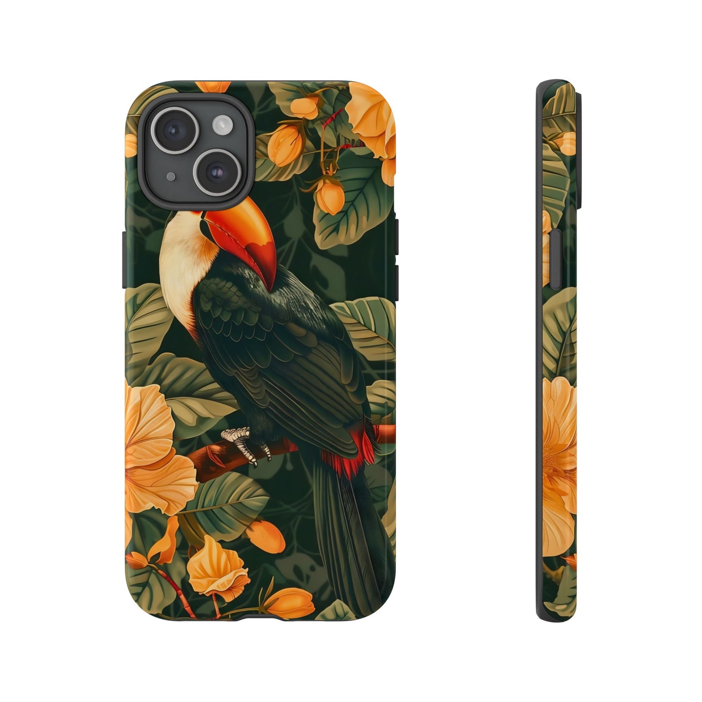 Tropical Toucan Phone Case, Exotic Bird Cover, Nature Lover Gift, Eco-Friendly Design, Customizable Tech Accessory