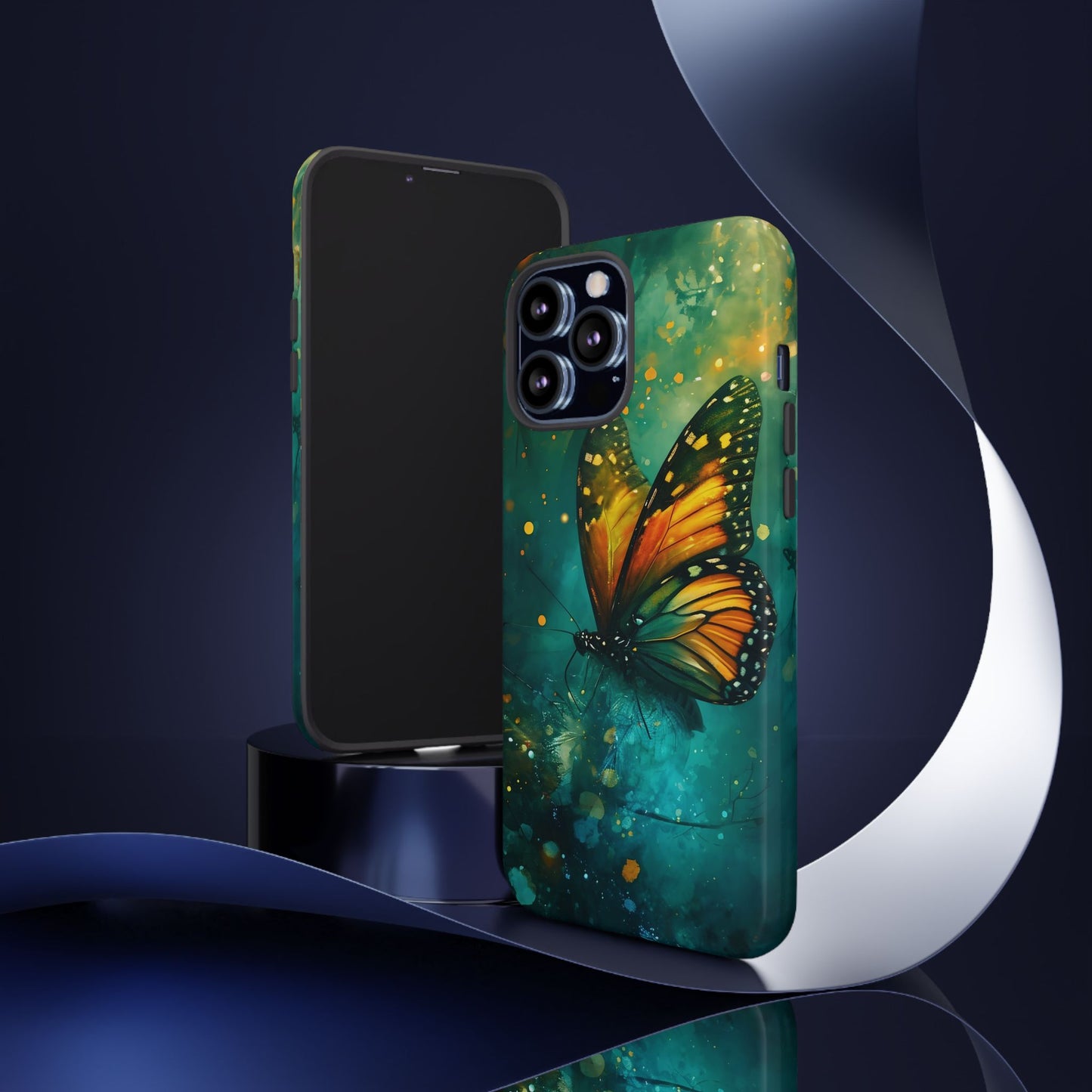 Colorful Butterfly Phone Case, Tough Cases for iPhone and Samsung, Cute Tech Accessories, Nature Lovers Gift, Vibrant Floral Design
