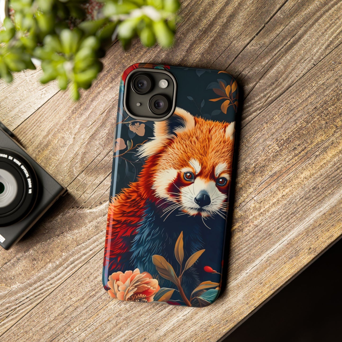 Cute Red Panda Phone Case, Wildlife Lover Gift, Tough Cases for iPhone, Nature-Themed Phone Cover, Animal Art Shell, Cute Tech Accessories