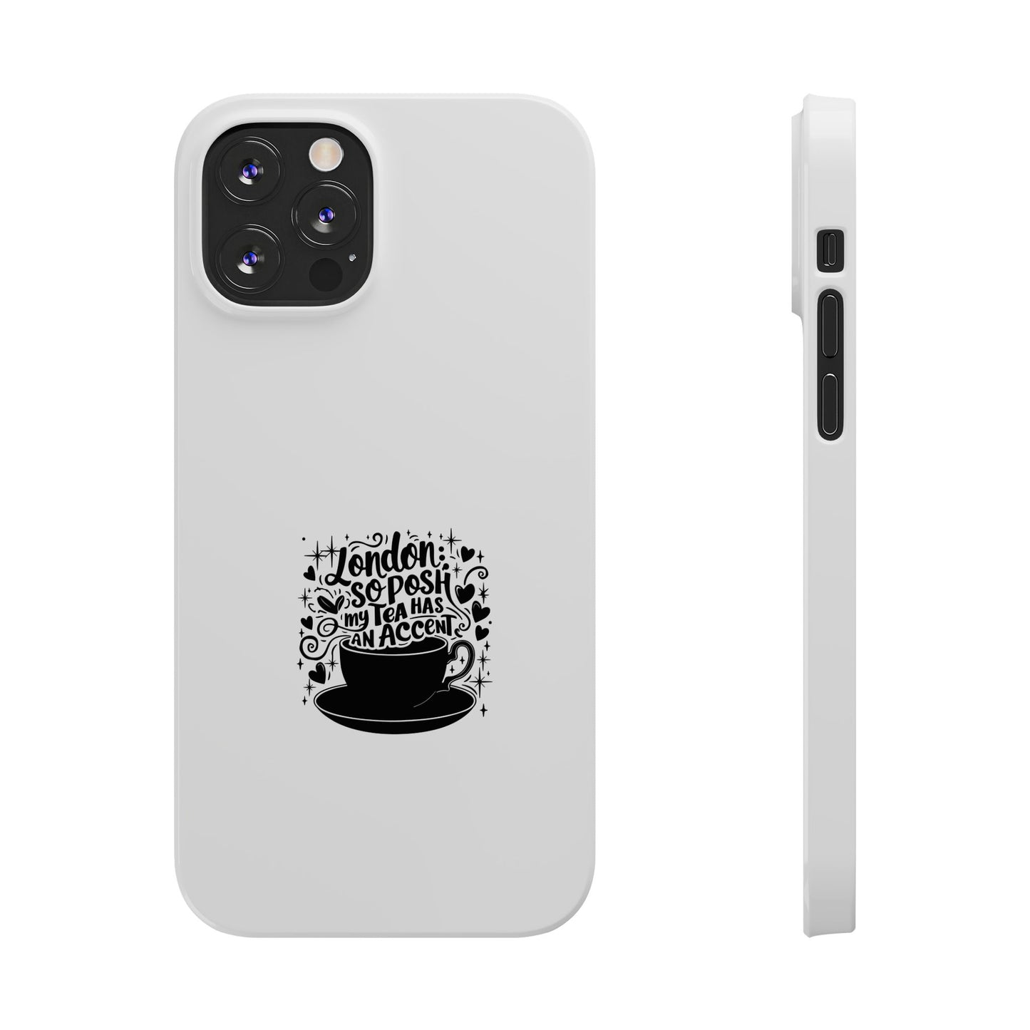 Coffee Lover Slim Phone Cases, Custom Smartphone Cover, Gifts for Coffee Enthusiasts, Unique Accessories, Birthday Gift Idea