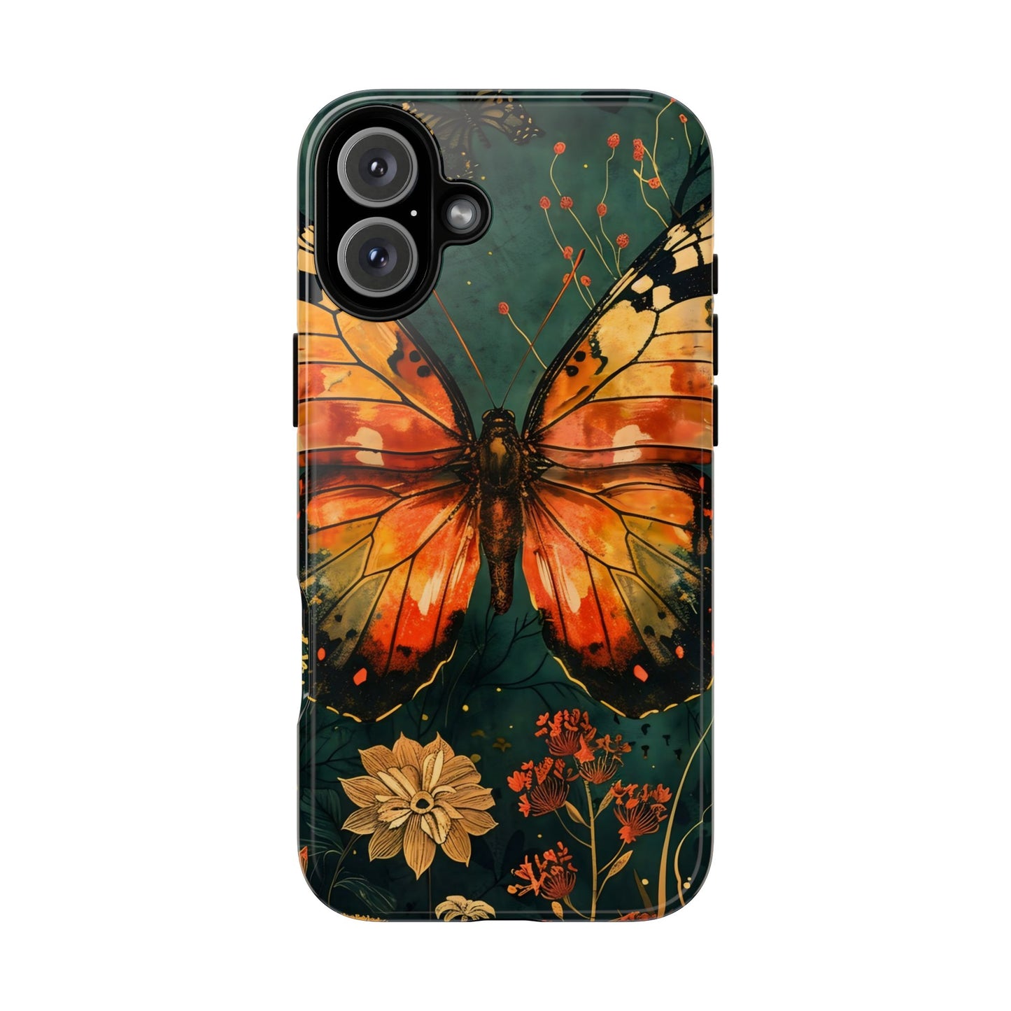 Butterfly Phone Case – Tough Cases for Nature Lovers, Floral Design, Butterfly Art, Unique Gift, Eco-Friendly Protection