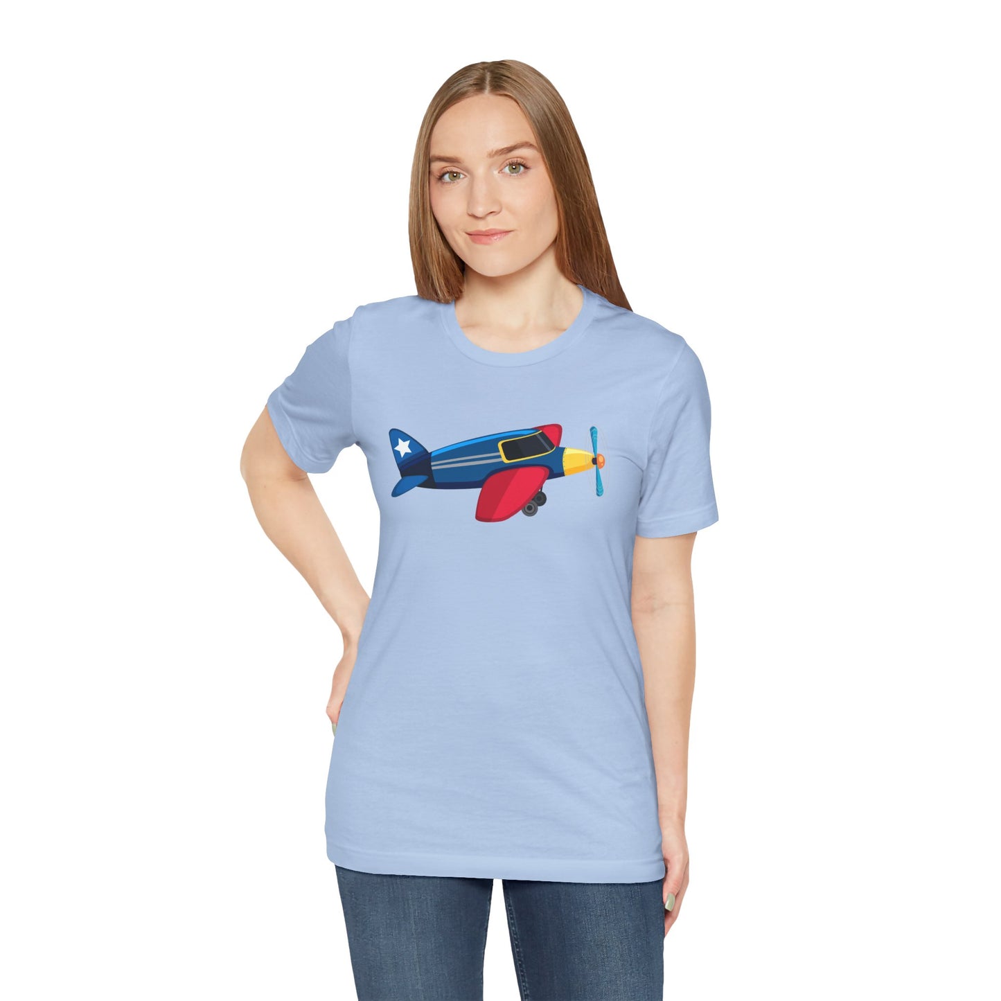 Unisex Jersey Short Sleeve Tee - Vintage Airplane Illustration - Retro Aviation Design