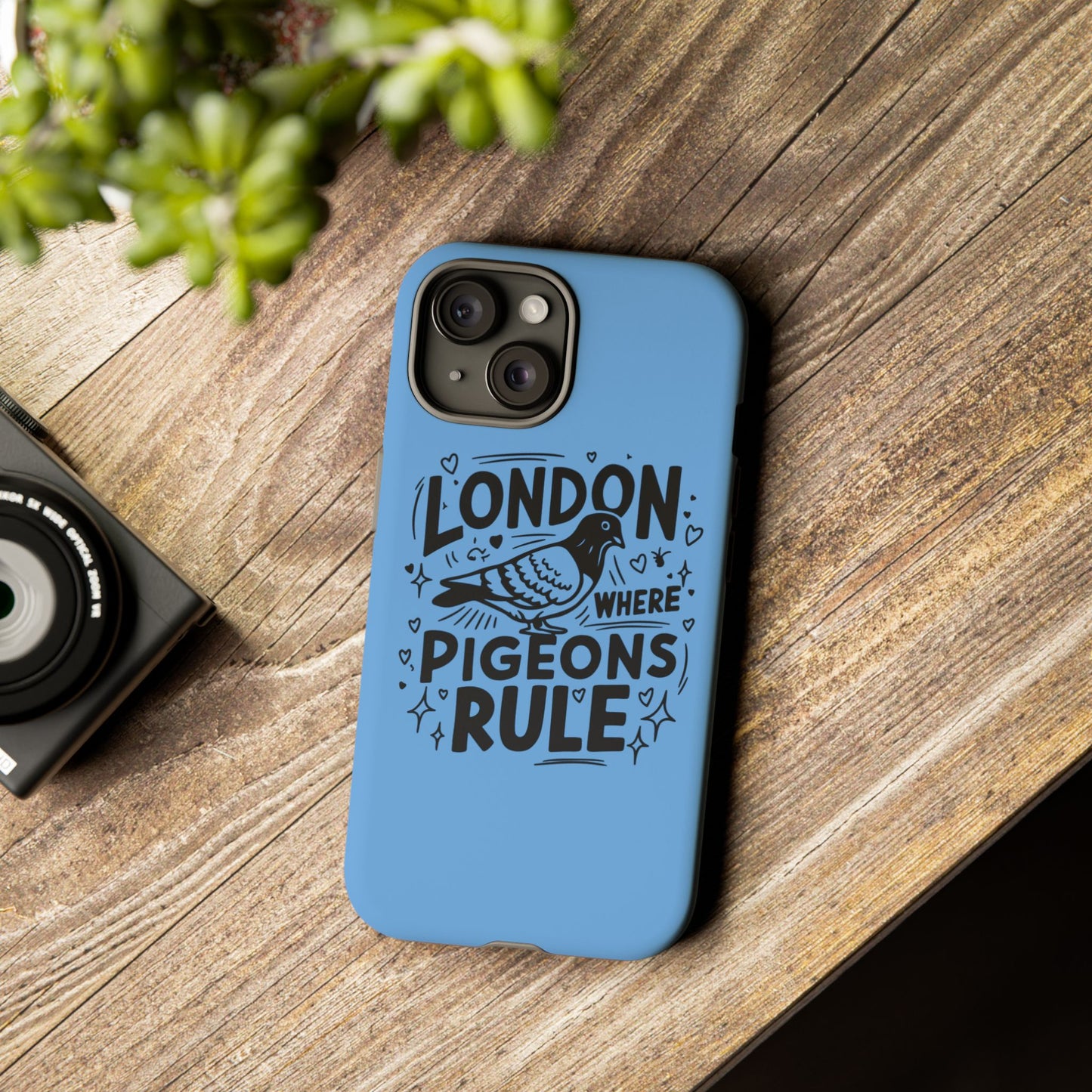 London Pigeon Phone Case, Urban Art Accessory, Tough Phone Cover, Gift for Bird Lovers, London Souvenir, Unique Cell Phone Case