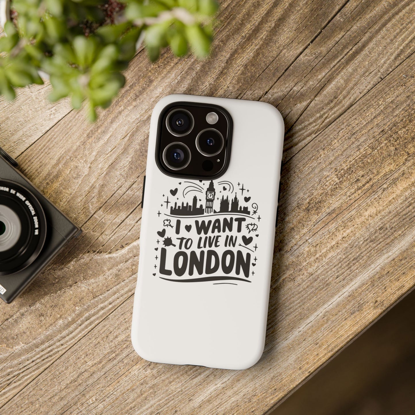 London City iPhone Case, Tough Phone Cover, Travel Gift, London Souvenir, Adventure Accessory, Wanderlust Decor