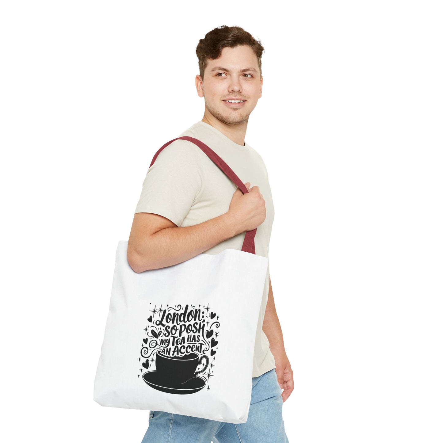 Posh Tea Tote Bag, Fun Grocery Bag, Stylish Shopping Tote, Gift for Tea Lovers, Unique Graduation Gift