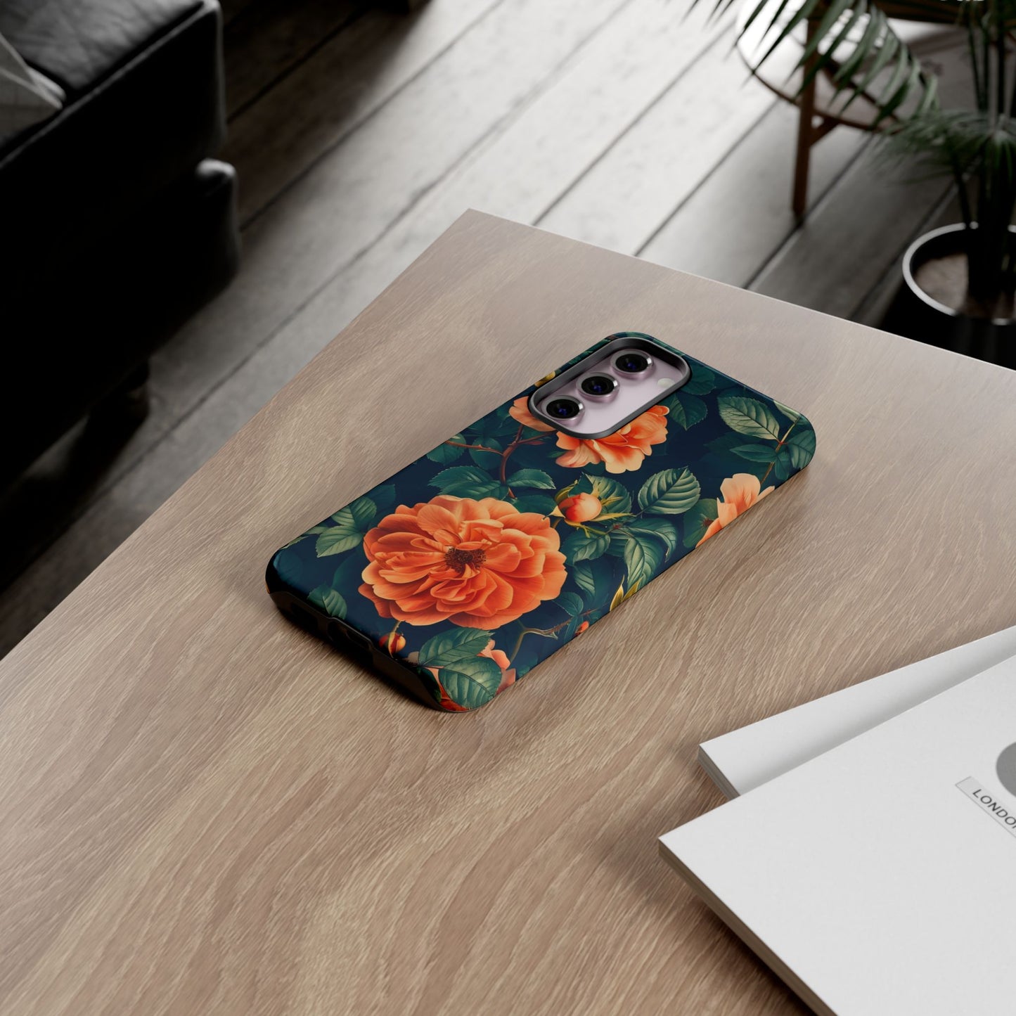 Floral Phone Case, Tough Cases for Nature Lovers, Botanical Design, Phone Protection, Gift for Her, Trending Floral Accessories