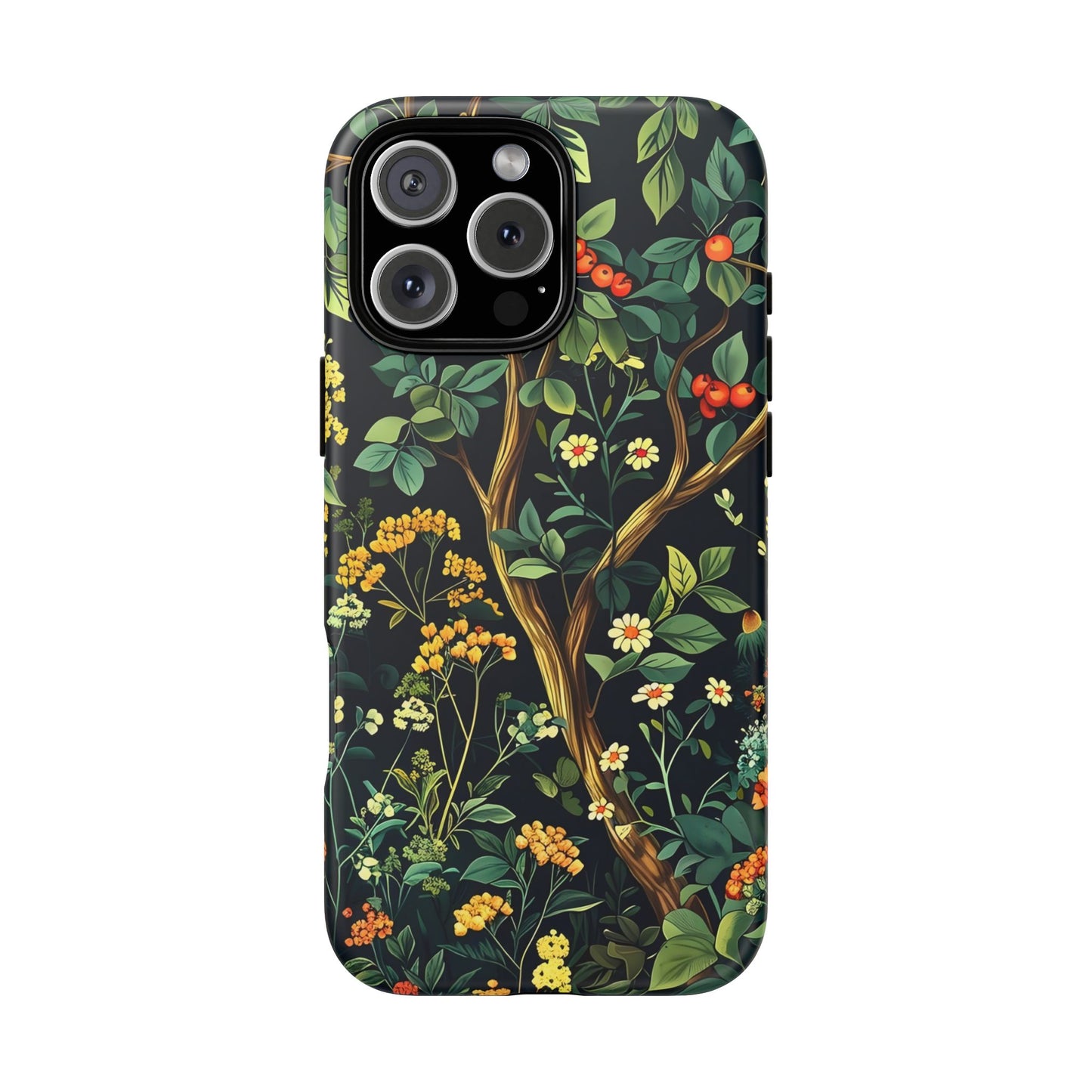 Floral iPhone Case, Nature Inspired Tough Case, Botanical Phone Cover, Eco-Friendly Gift, Unique Floral Design