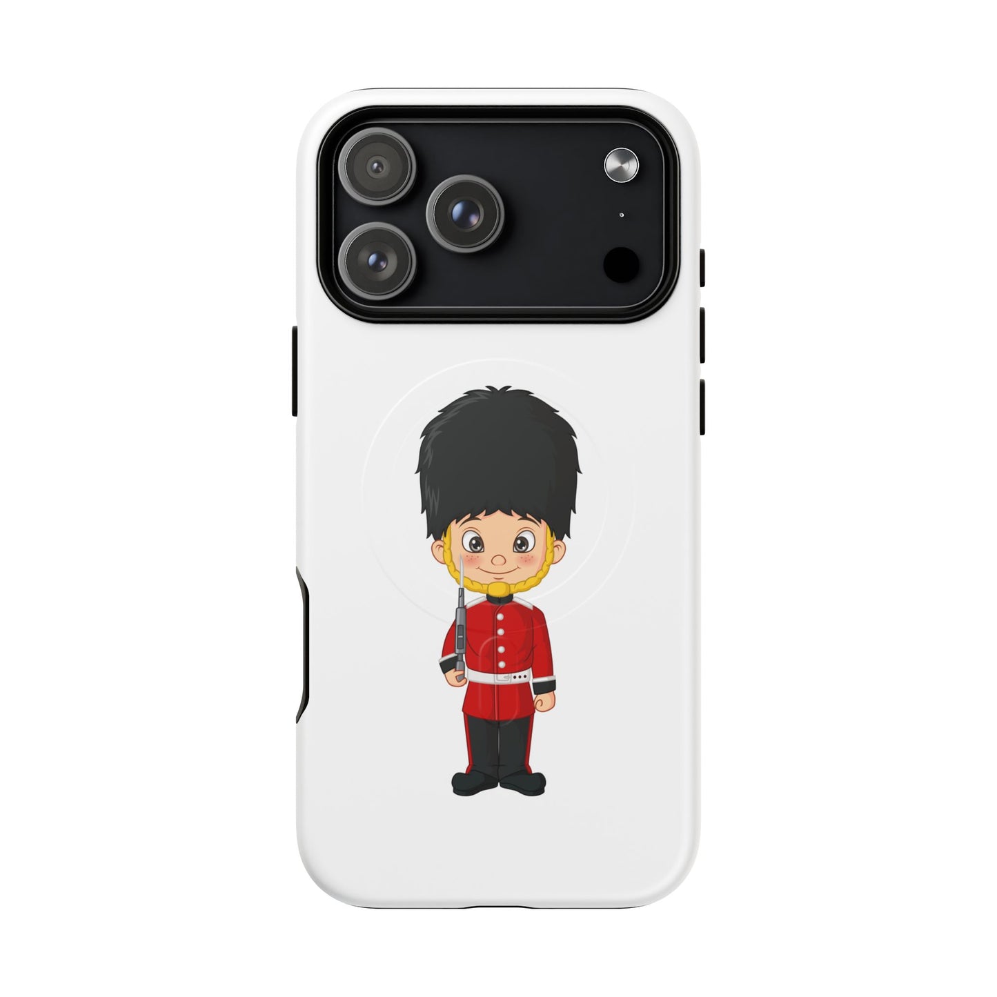 Cute Royal Guard Magnetic Phone Case, Kid's Phone Cover, Tough Magnetic Cases, Unique Gift for Kids, Birthday Gift Ideas