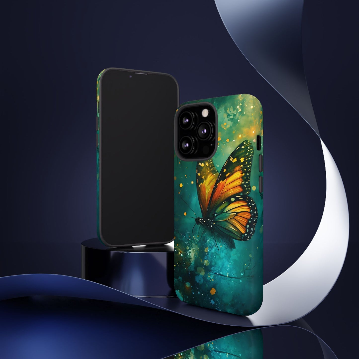 Colorful Butterfly Phone Case, Tough Cases for iPhone and Samsung, Cute Tech Accessories, Nature Lovers Gift, Vibrant Floral Design