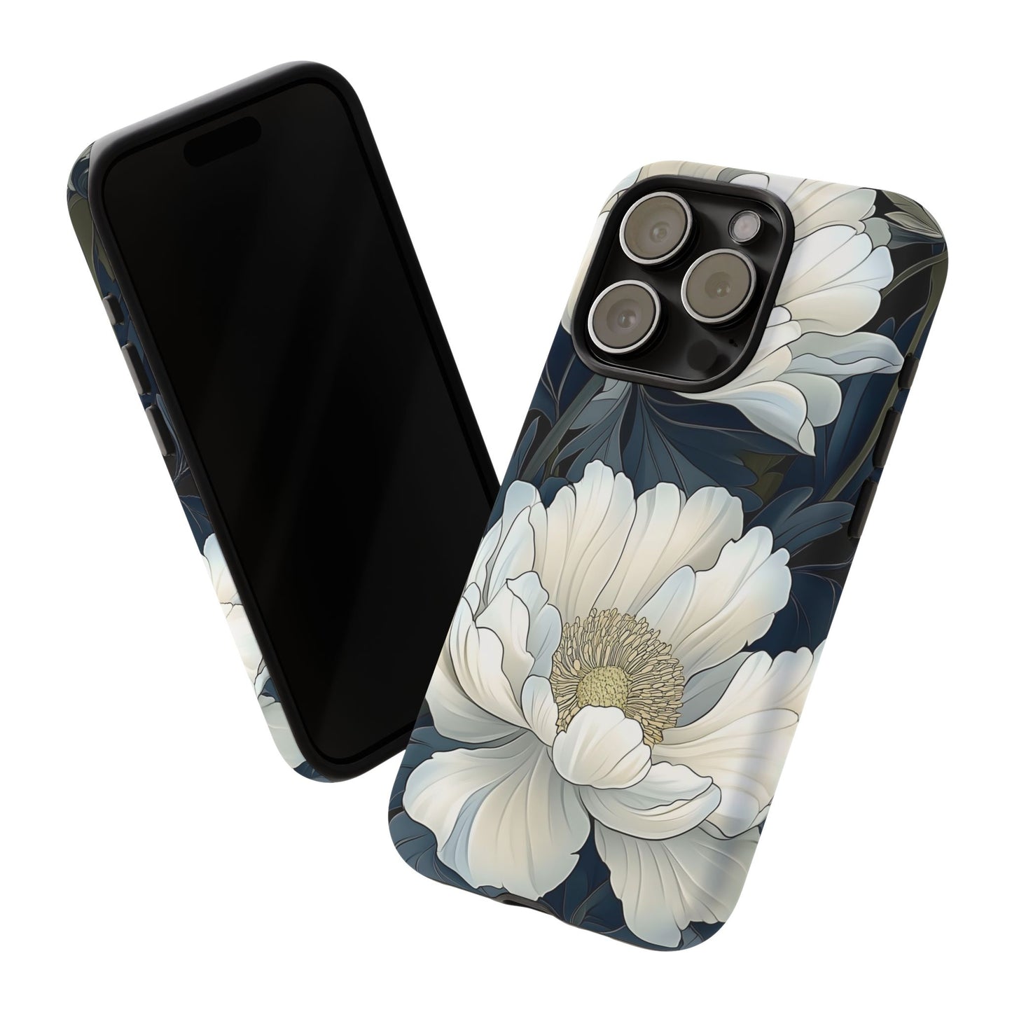 Elegant Floral Phone Case, Floral iPhone Cover, Flower Art Phone Case, Eco-Friendly Mobile Protection, Tough & Stylish Phone Case