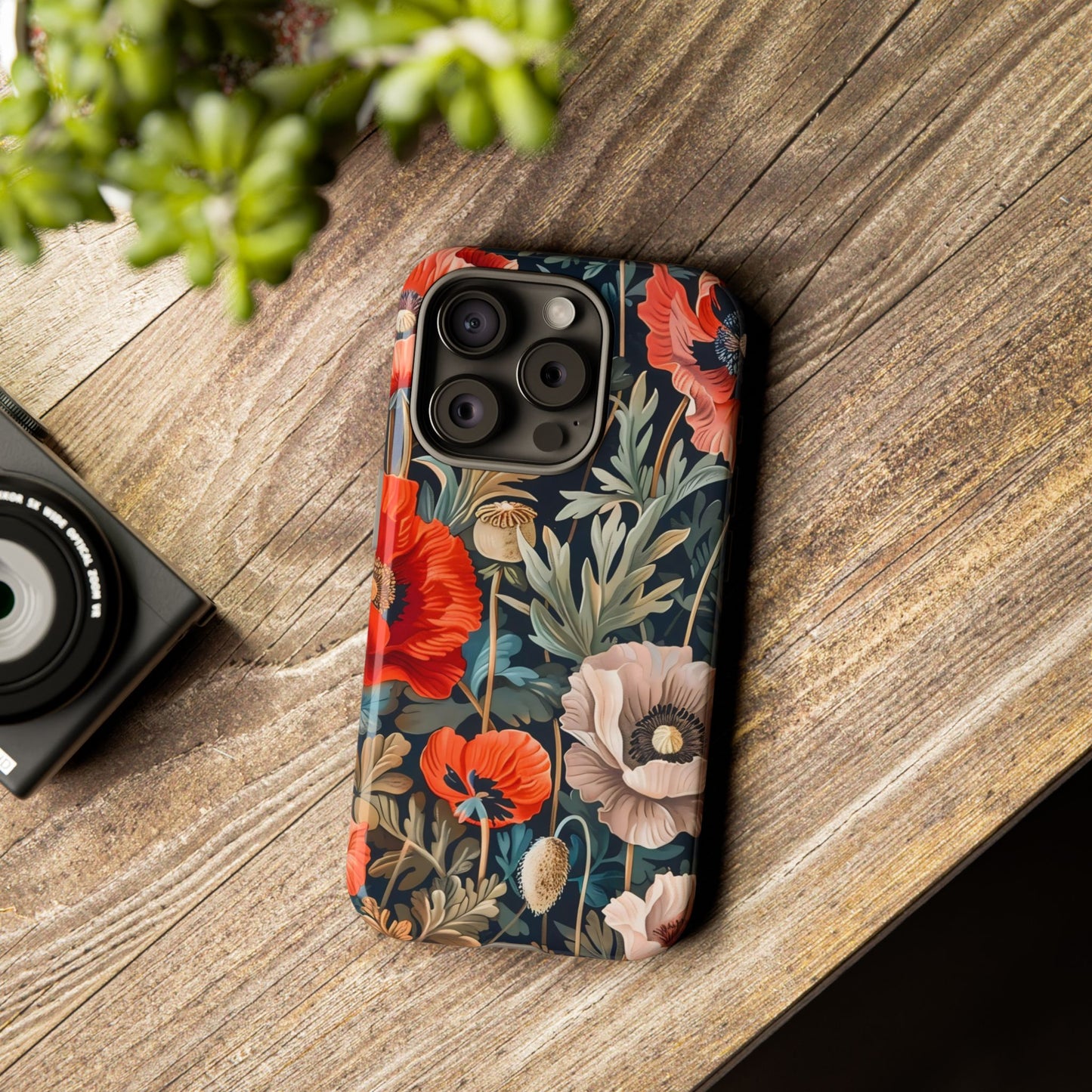 Floral Phone Case - Tough Cases, Flower Design, Chic Tech Accessories, Stylish Gifts, Unique Phone Protectors
