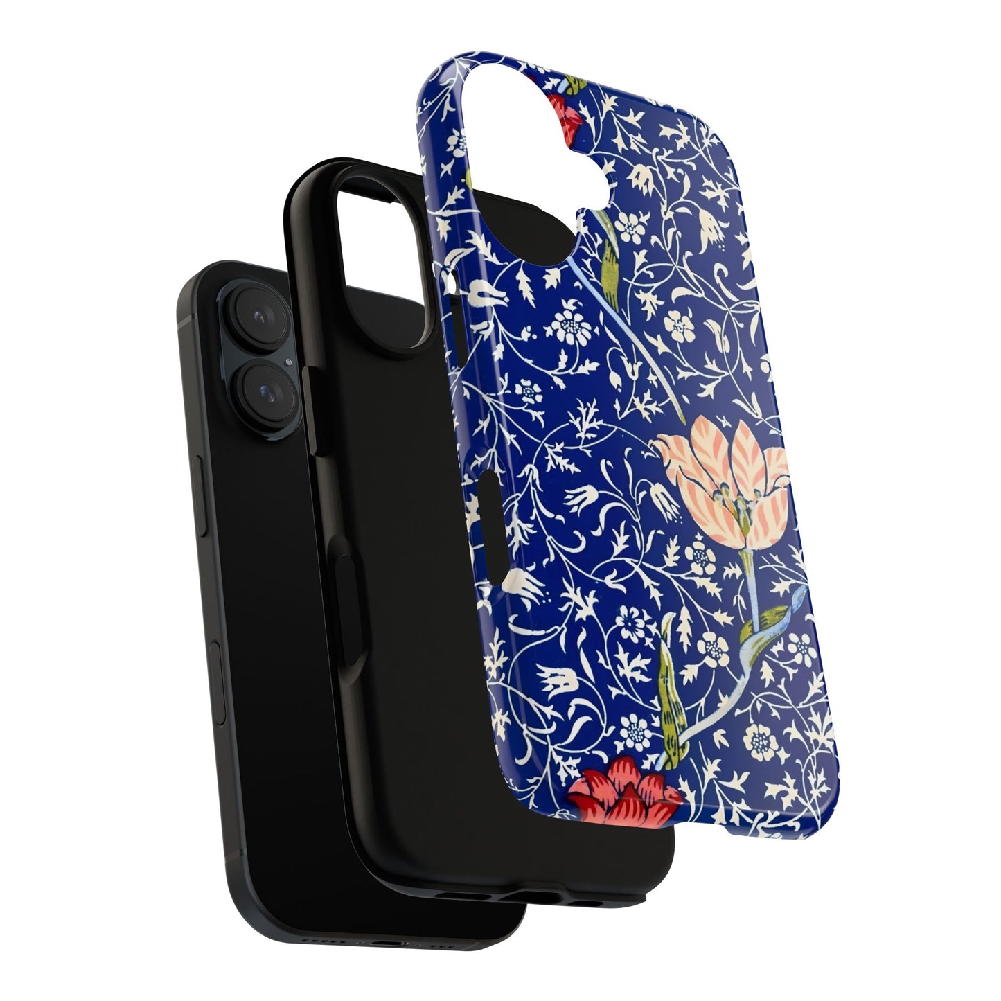 Floral Phone Case, Unique Tough Phone Cover, Gift for Her, Spring Decor, Durable Protective Case, Elegant Floral Design