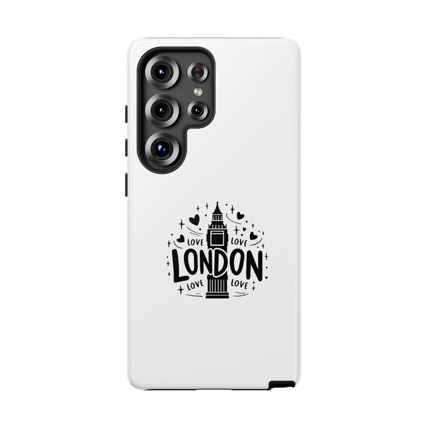 London Love iPhone Case | Tough Cases, London Theme, Gift for Travelers, Unique Phone Accessory, Cute Tech Gifts